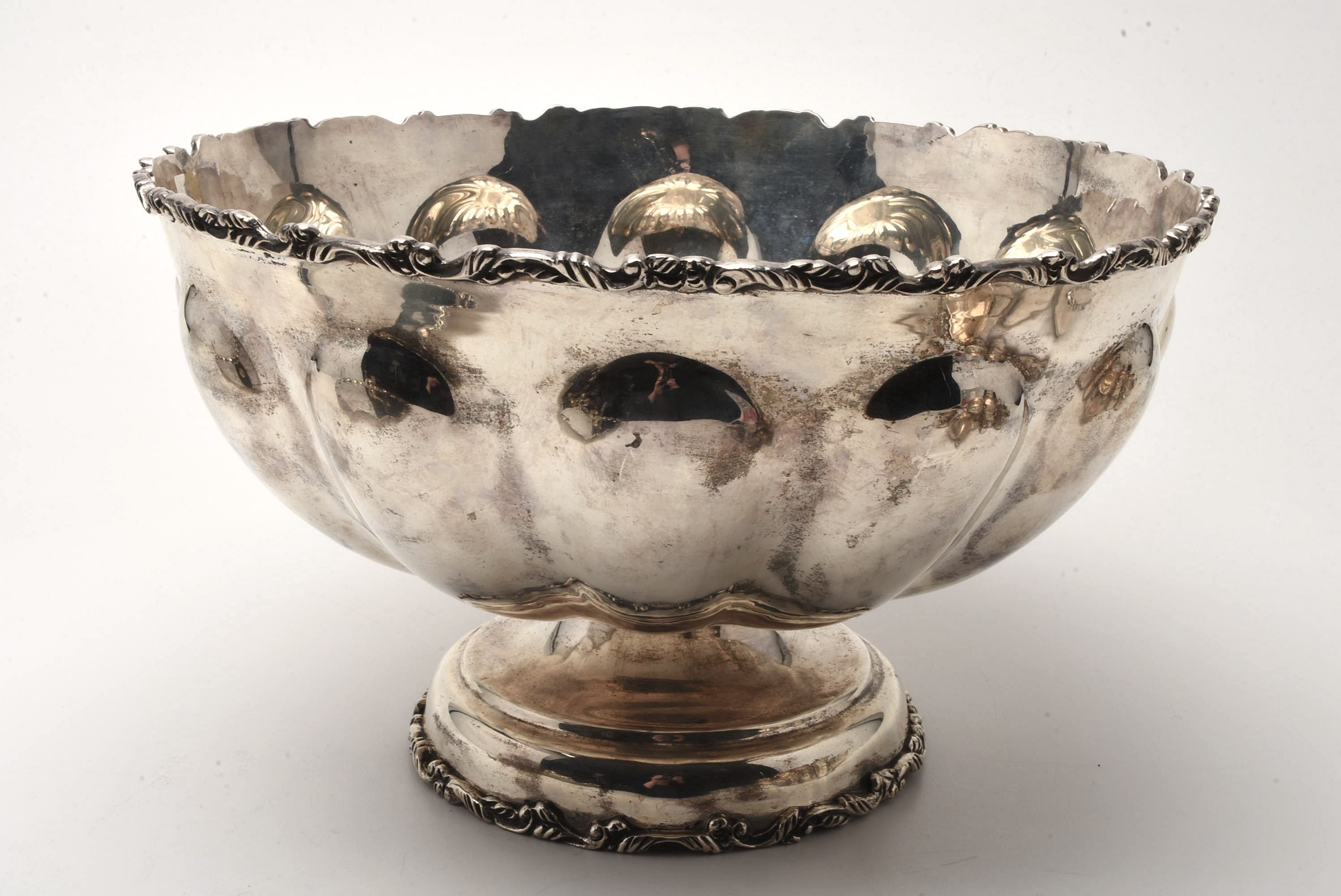 Mid-Century P. Lopez G Mexican Sterling Silver Punch Set