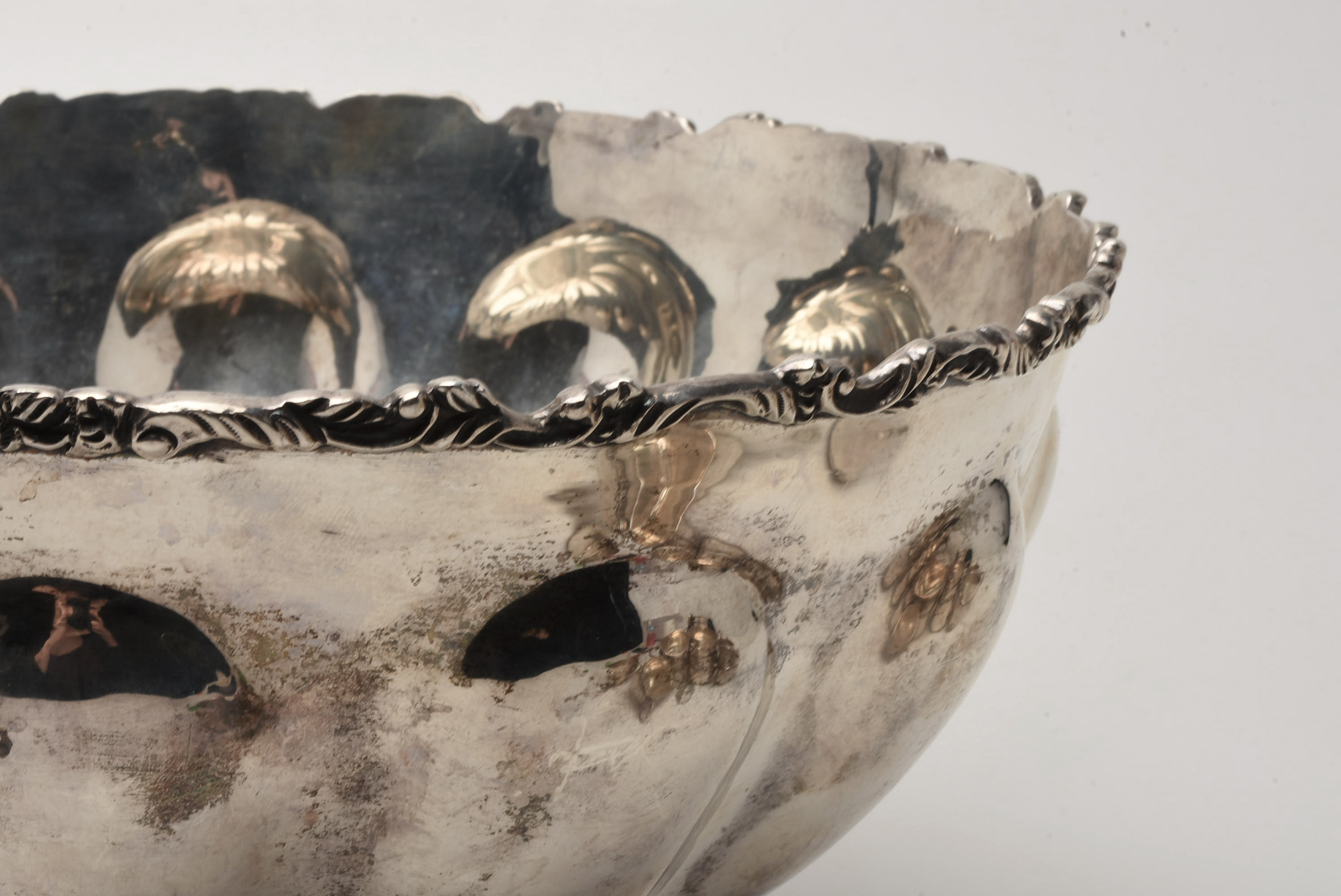 Mid-Century P. Lopez G Mexican Sterling Silver Punch Set