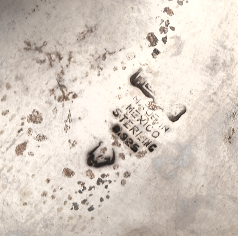 Mid-Century P. Lopez G Mexican Sterling Silver Punch Set