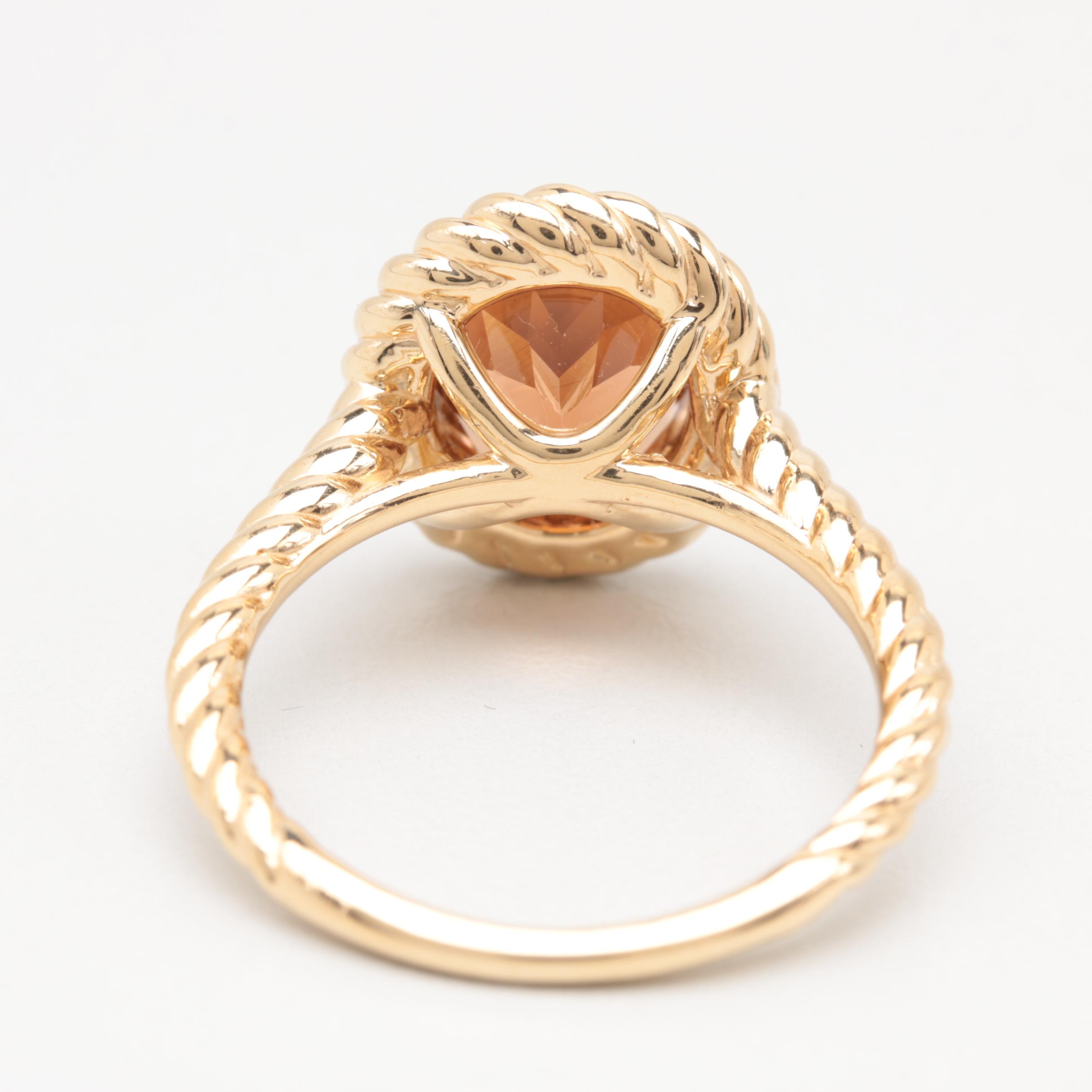 14K Yellow Gold 2.79 CT Tourmaline Ring