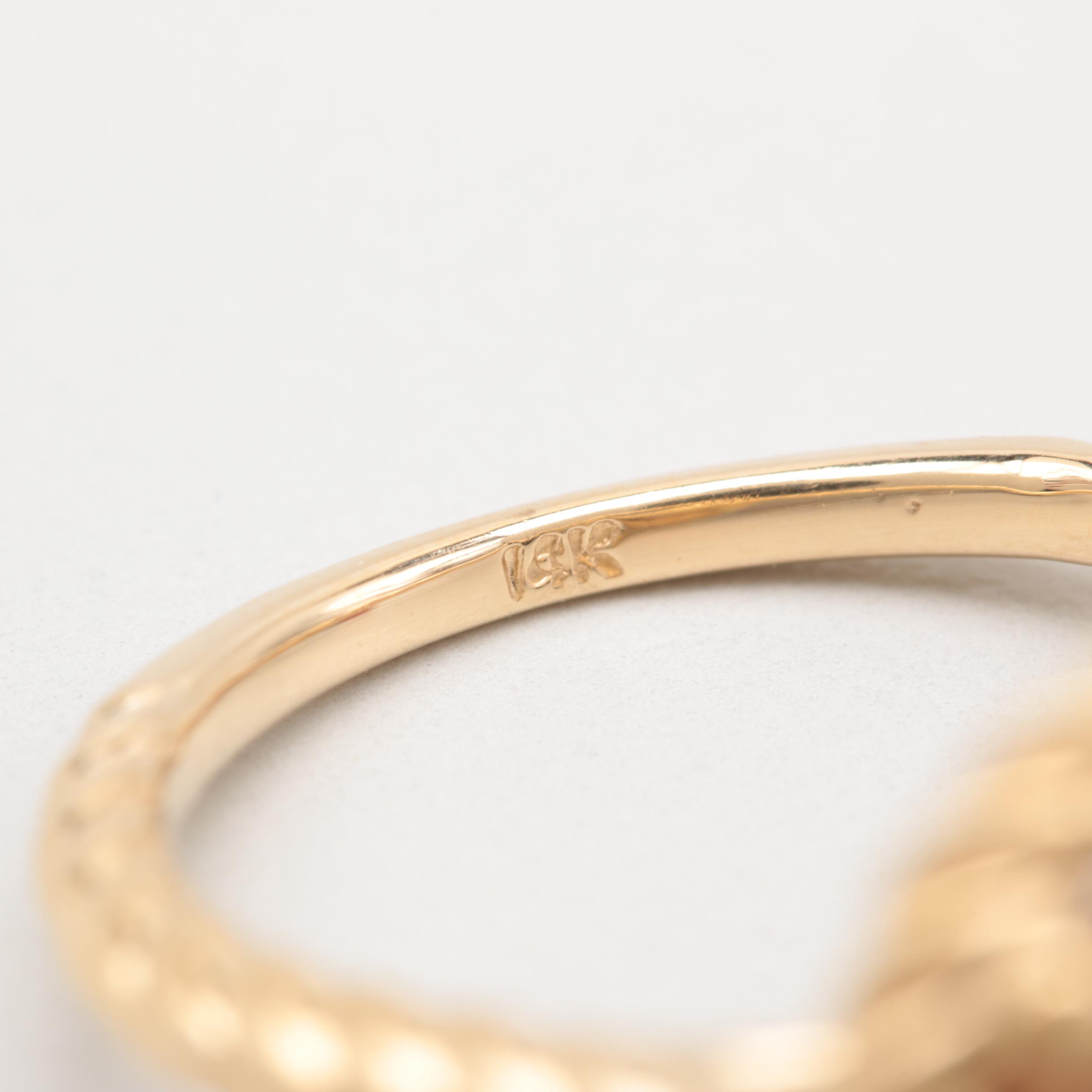 14K Yellow Gold 2.79 CT Tourmaline Ring