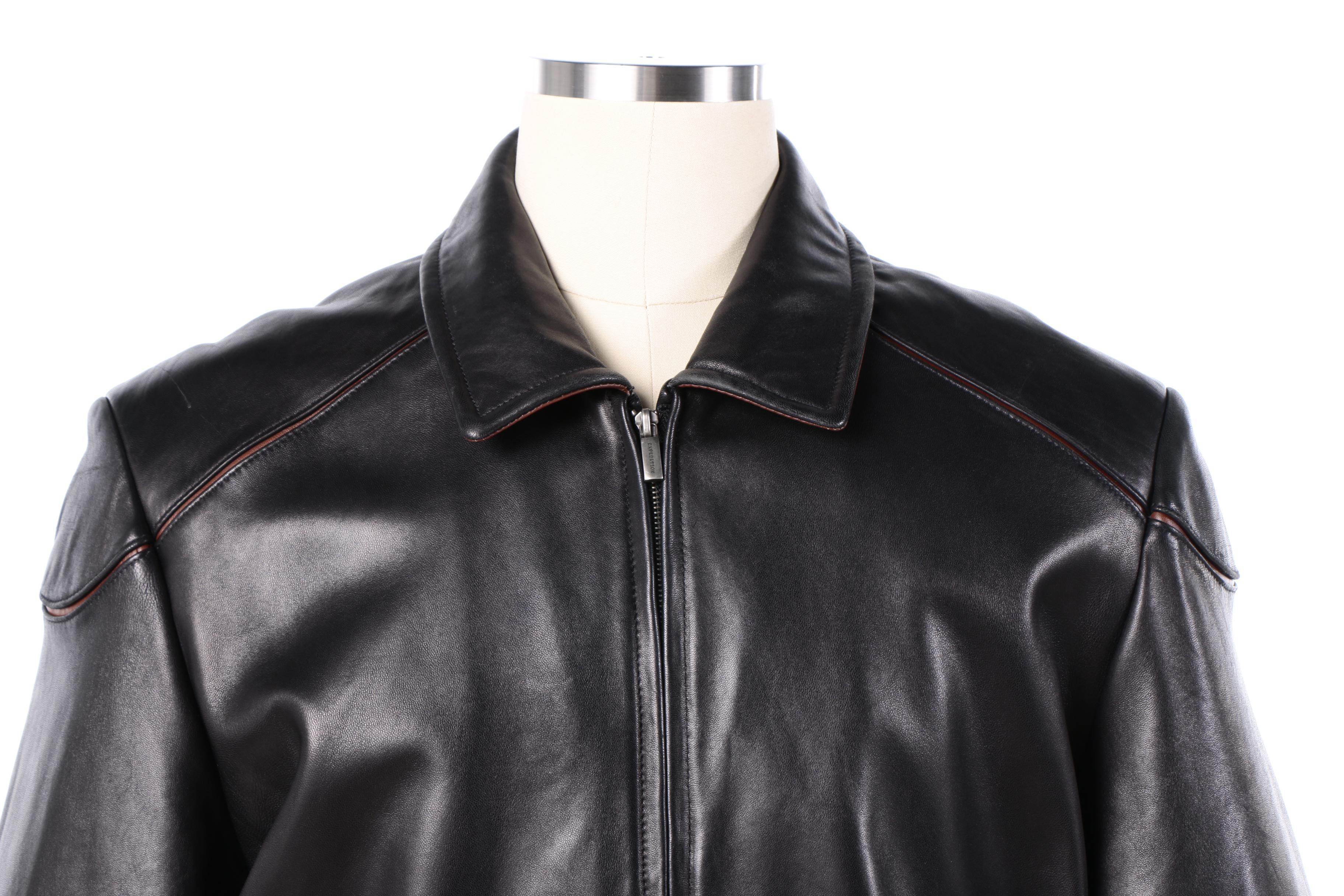 Men's RC Comstock Expedition Black Leather Jacket