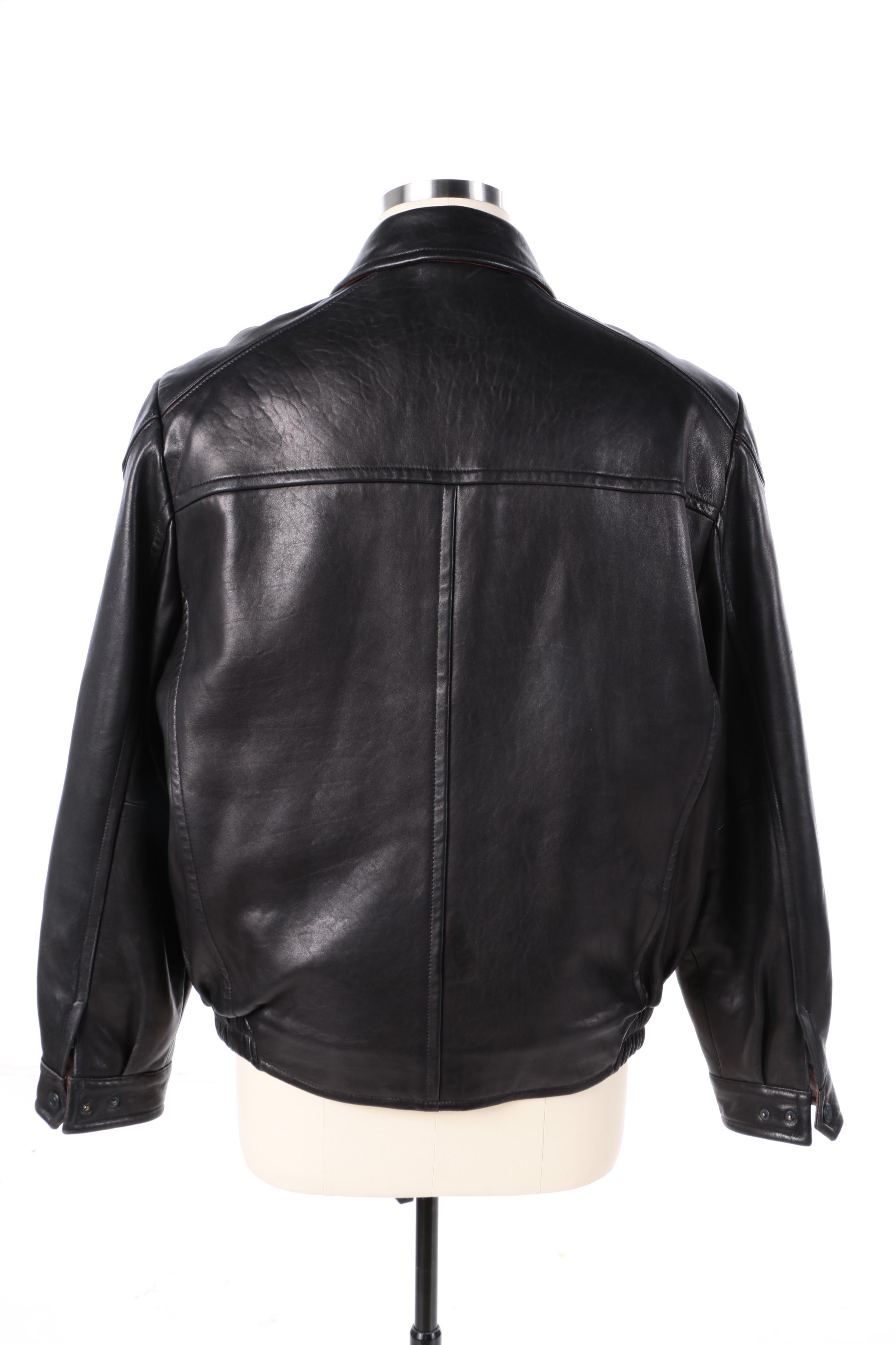 Men's RC Comstock Expedition Black Leather Jacket