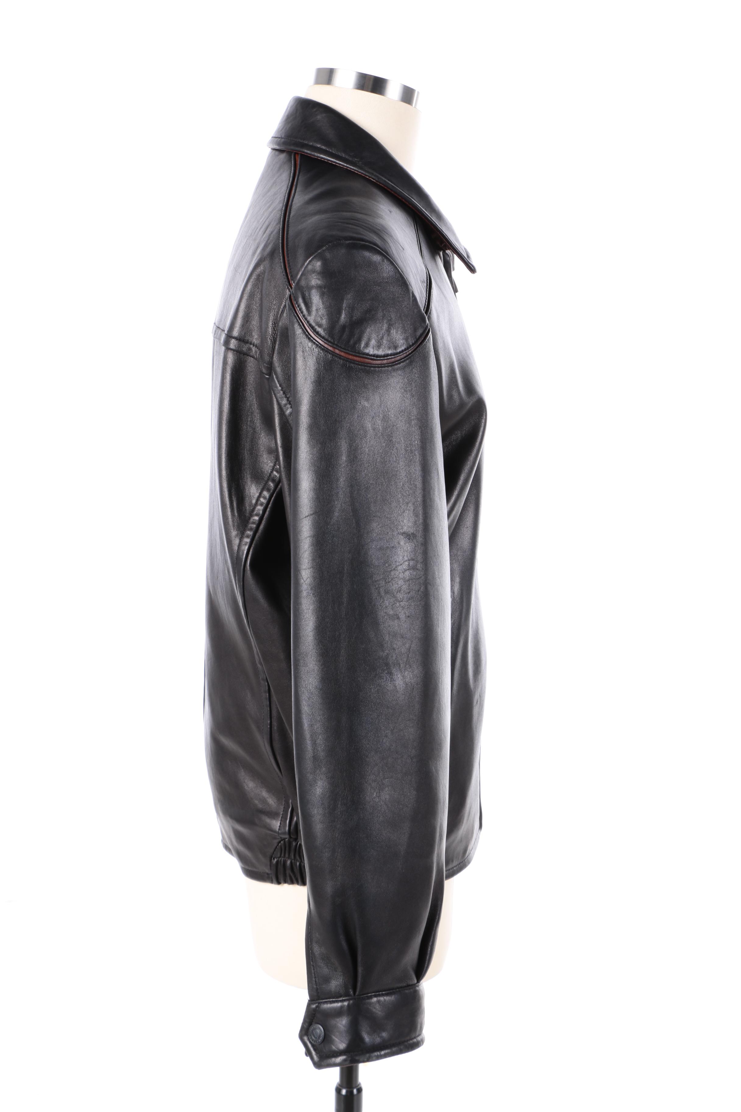 Men's RC Comstock Expedition Black Leather Jacket