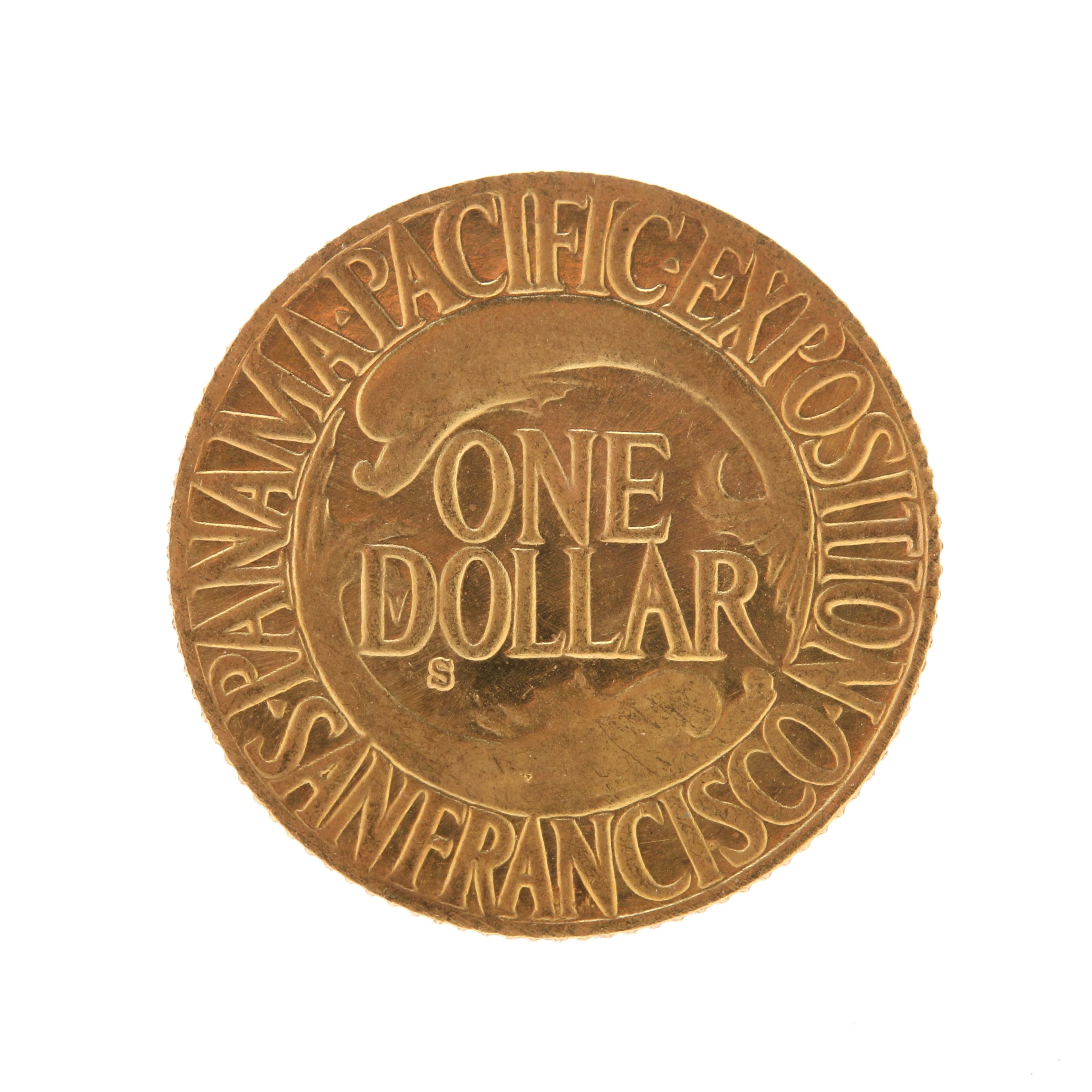1915-S Panama Pacific Commemorative Gold One Dollar Coin