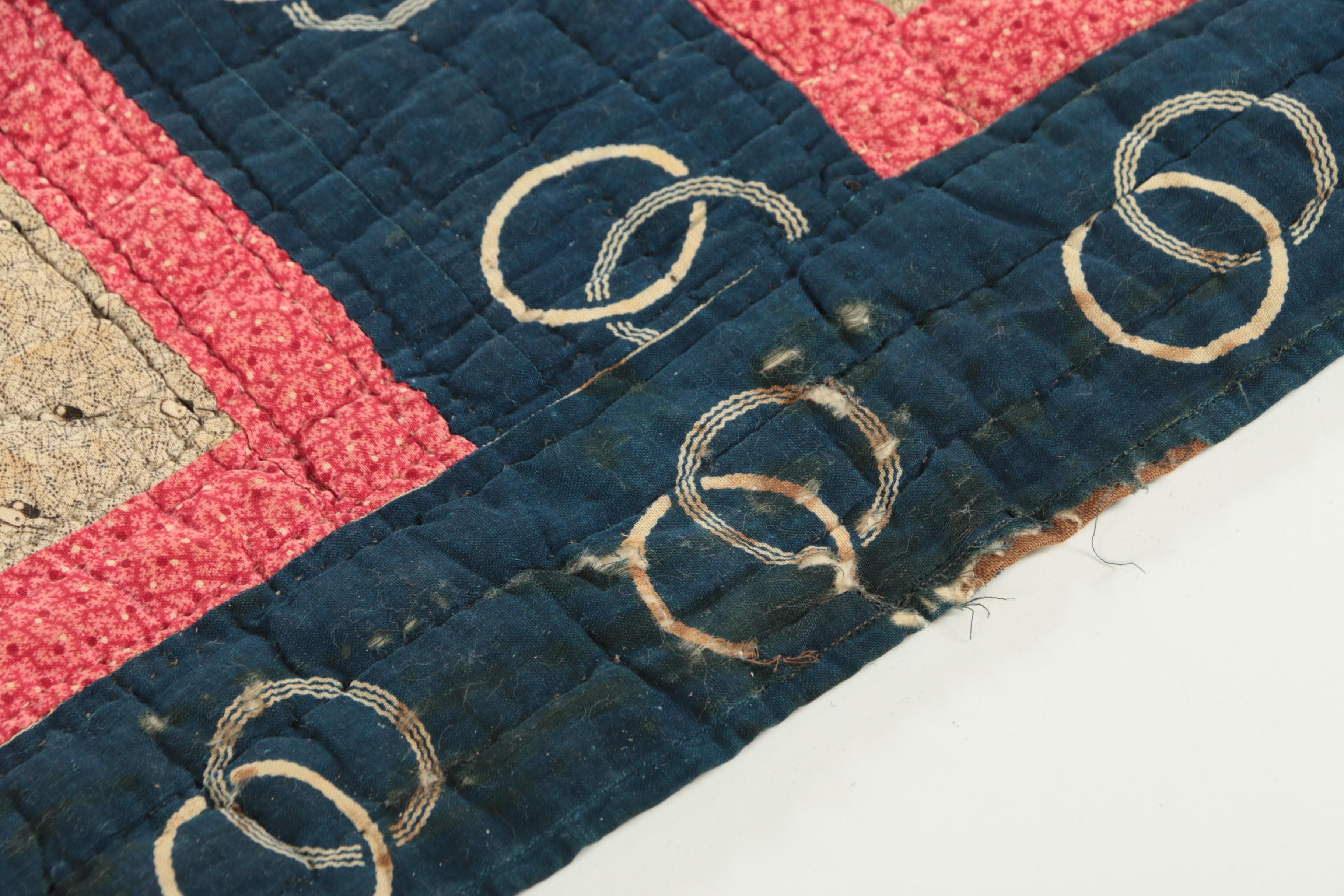 Antique Handmade "Pinwheel Star" and "Hunter's Star" Block Quilts