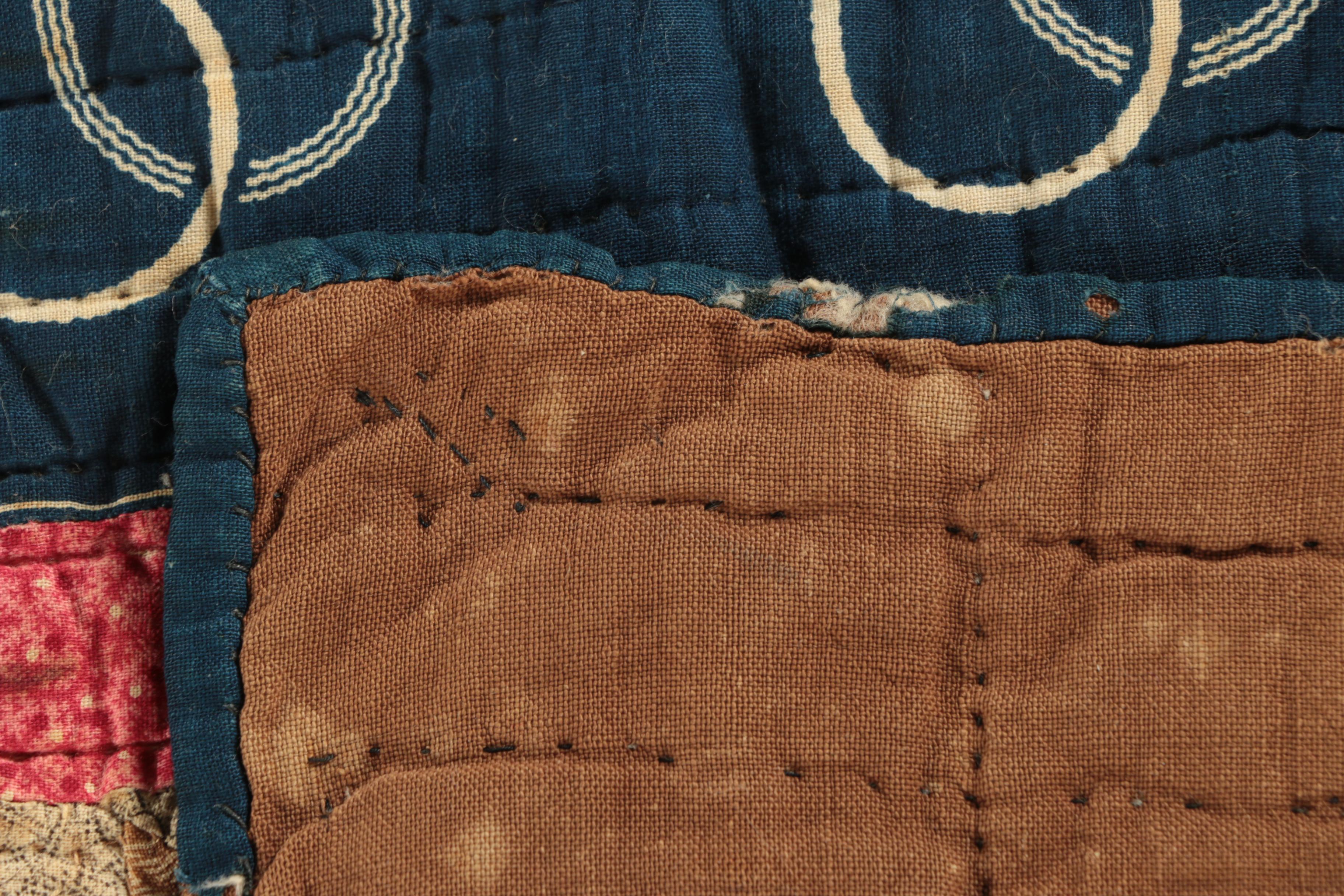 Antique Handmade "Pinwheel Star" and "Hunter's Star" Block Quilts