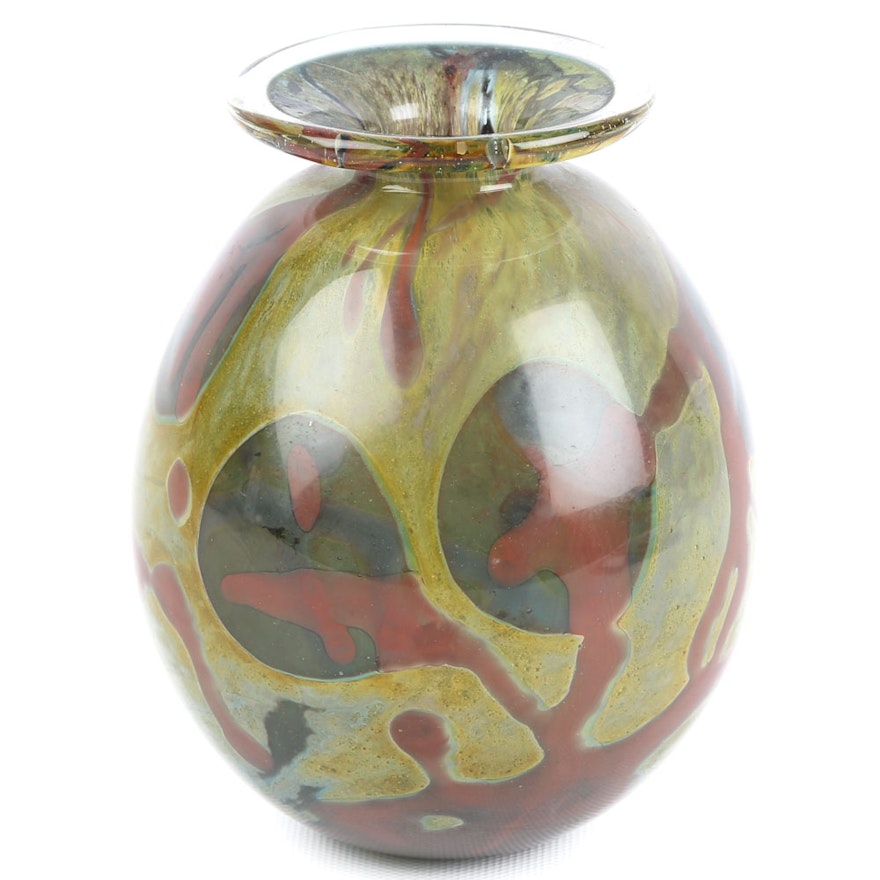 Limited Edition Art Glass Vase by Carlson