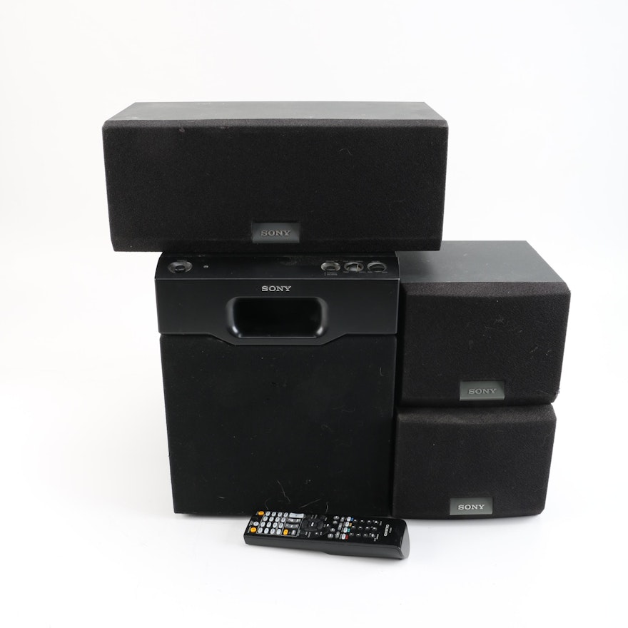 Set of Sony Surround Sound Speakers