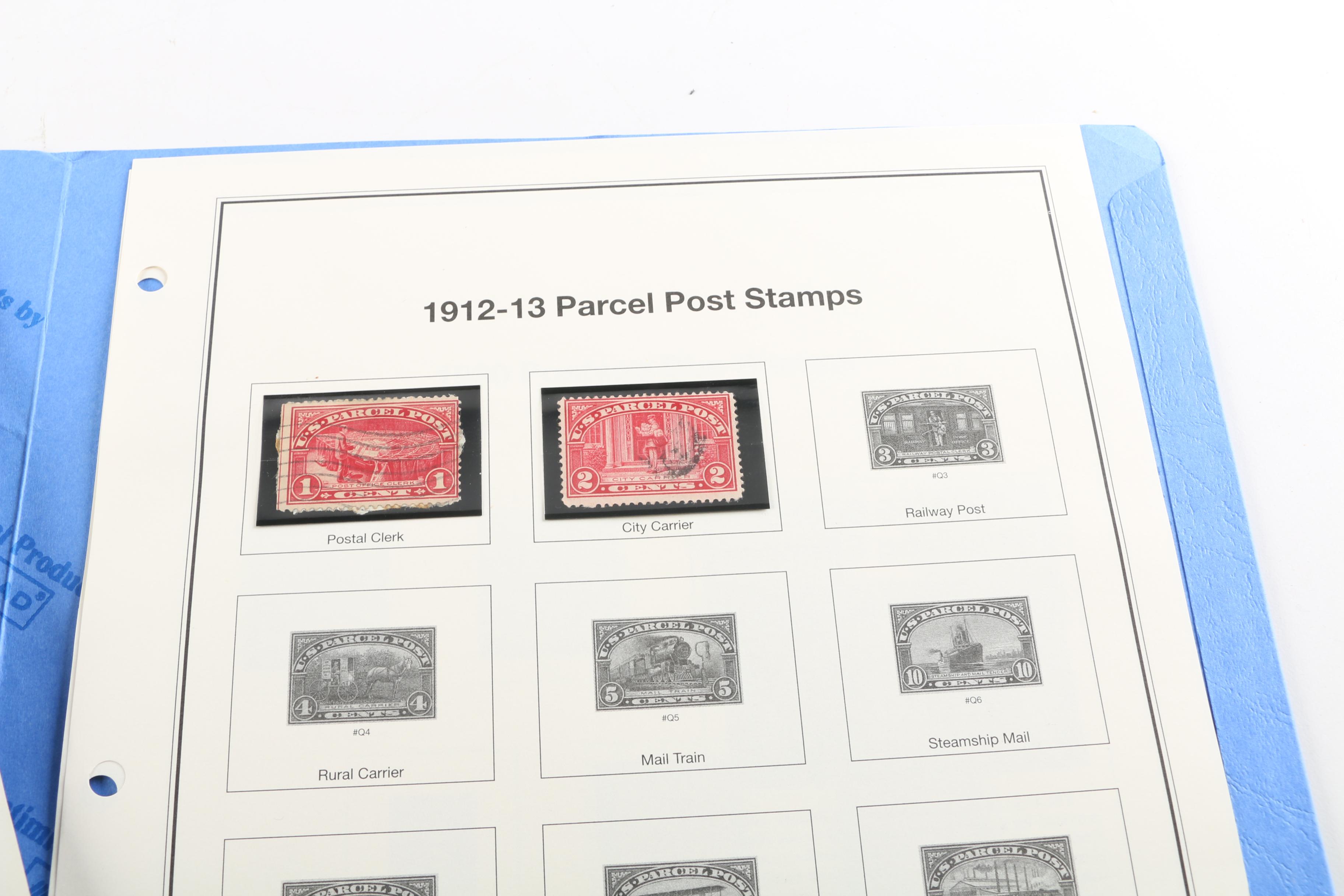 United States Postage Stamp Album Pages