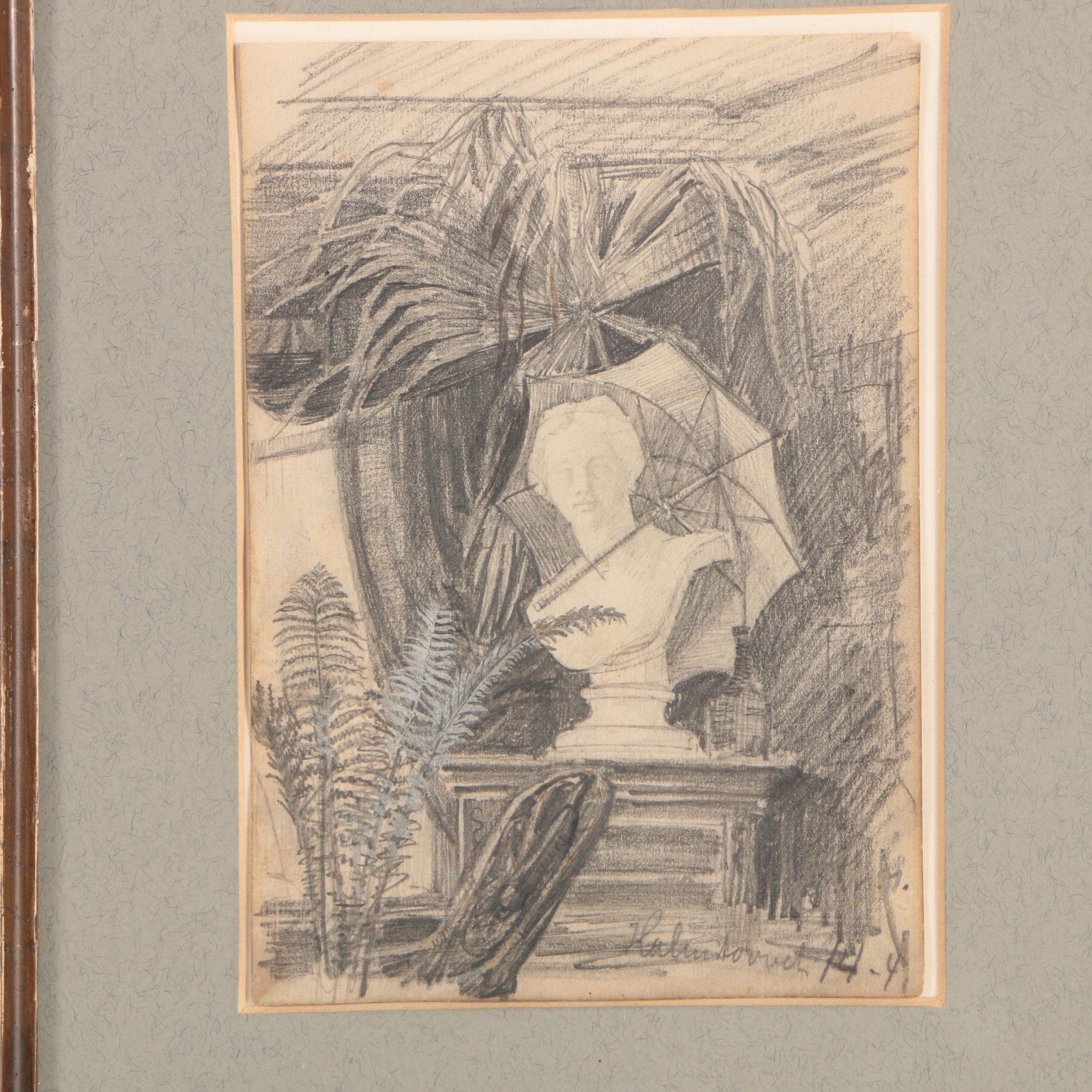 Pencil and Ink Wash Drawings