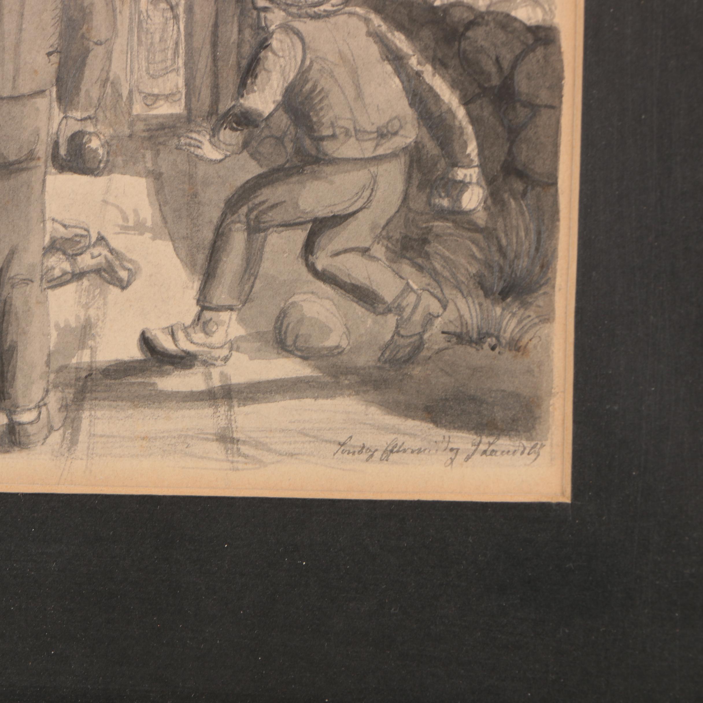 Pencil and Ink Wash Drawings