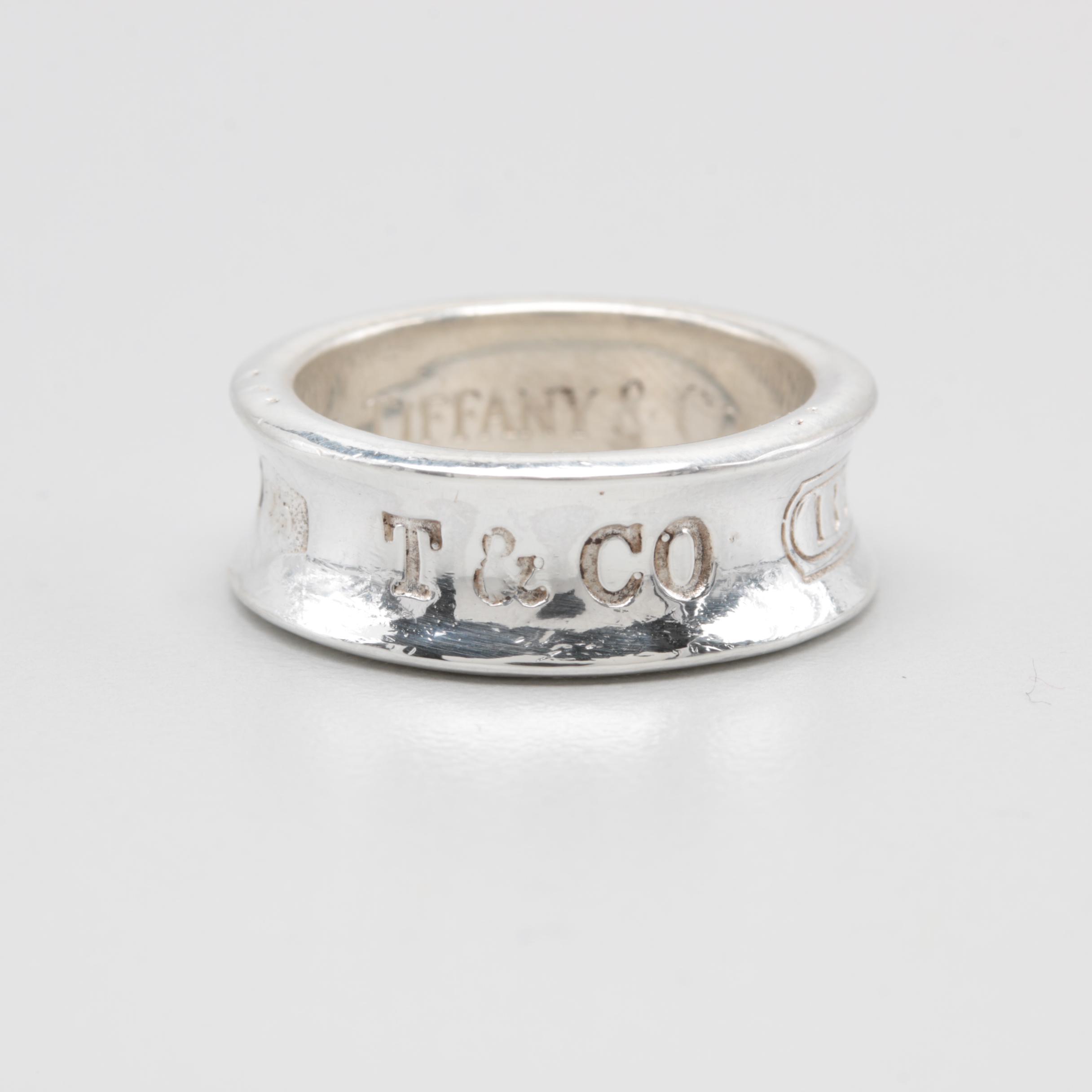 Circa 1997 Tiffany & Co. "1837" Sterling Silver Ring