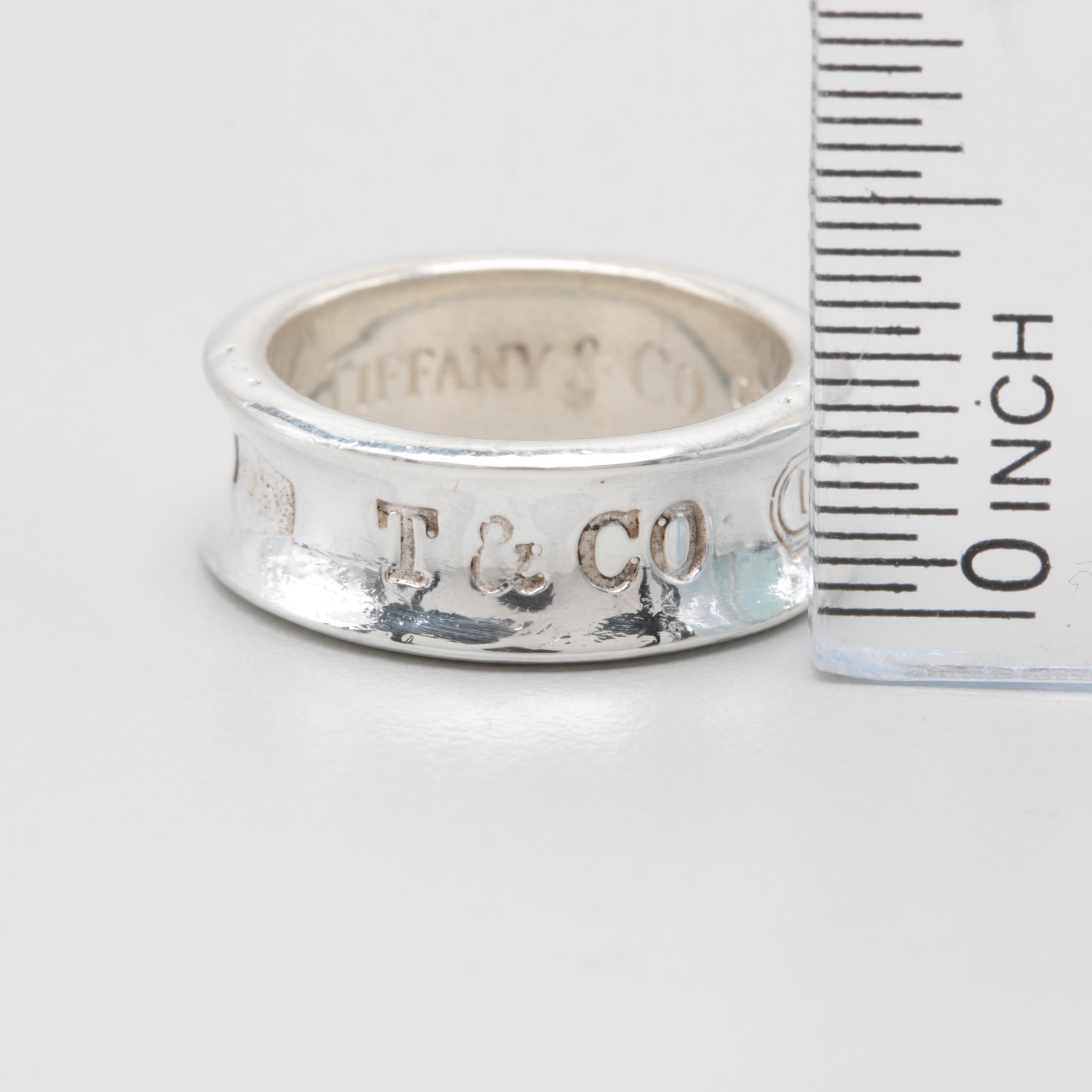 Circa 1997 Tiffany & Co. "1837" Sterling Silver Ring