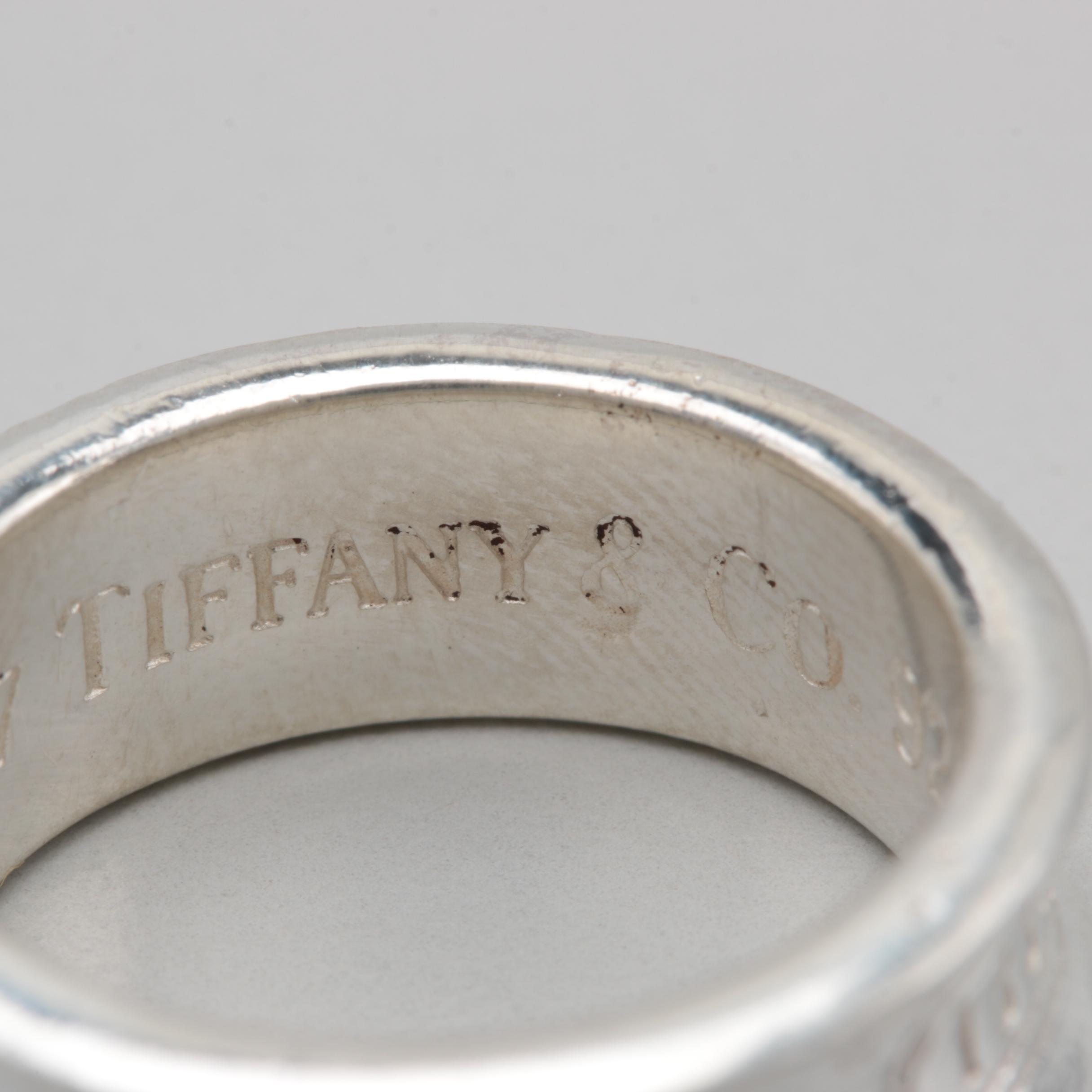 Circa 1997 Tiffany & Co. "1837" Sterling Silver Ring