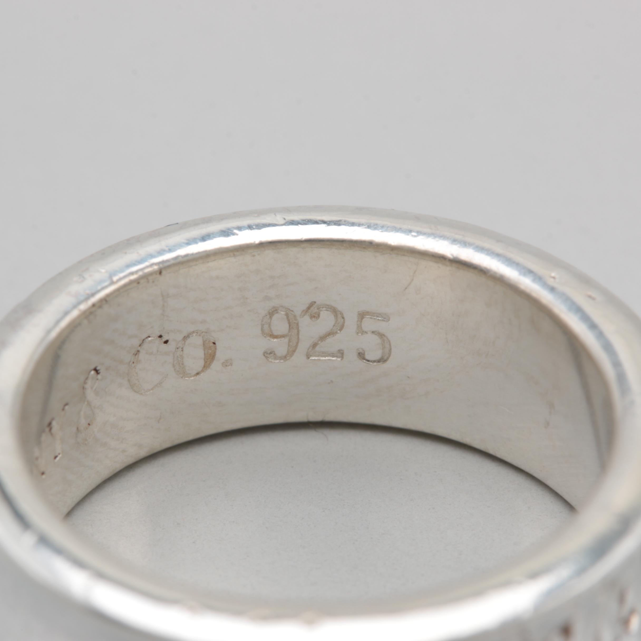 Circa 1997 Tiffany & Co. "1837" Sterling Silver Ring