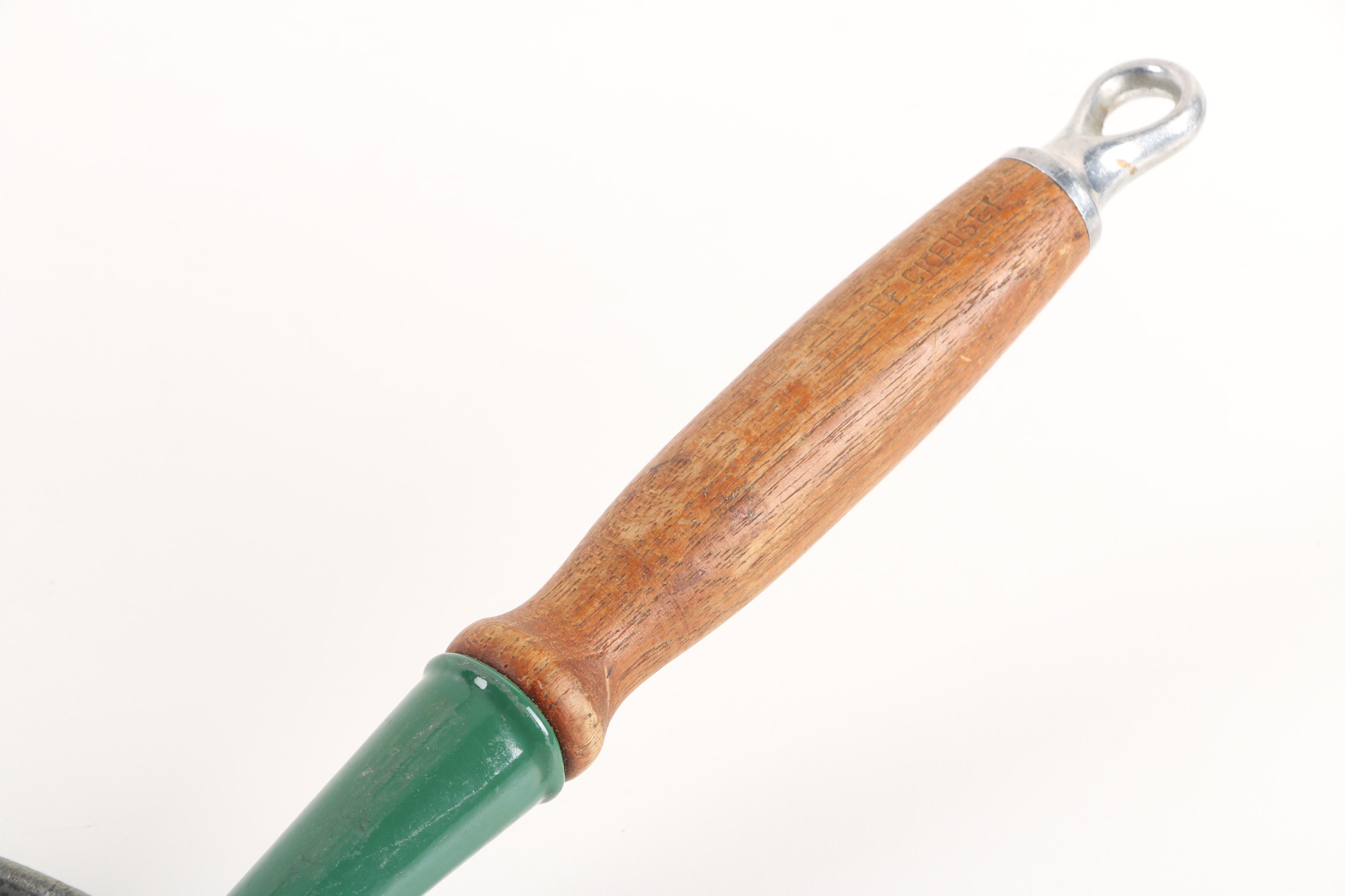 French Le Creuset Skillet with Wooden Handle