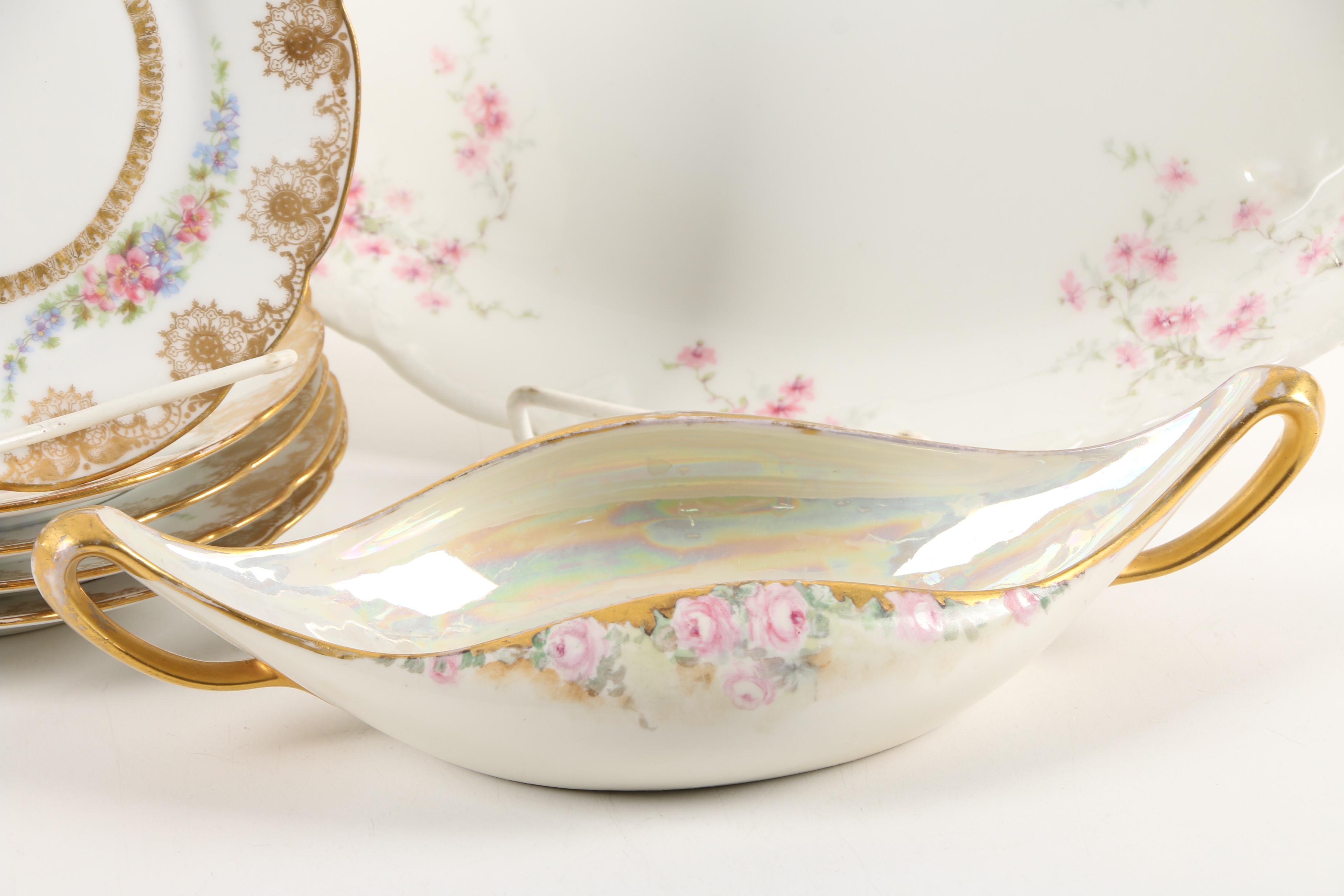 J. Pouyat, Theodore Haviland and T&V Limoges Tableware Early 1900s