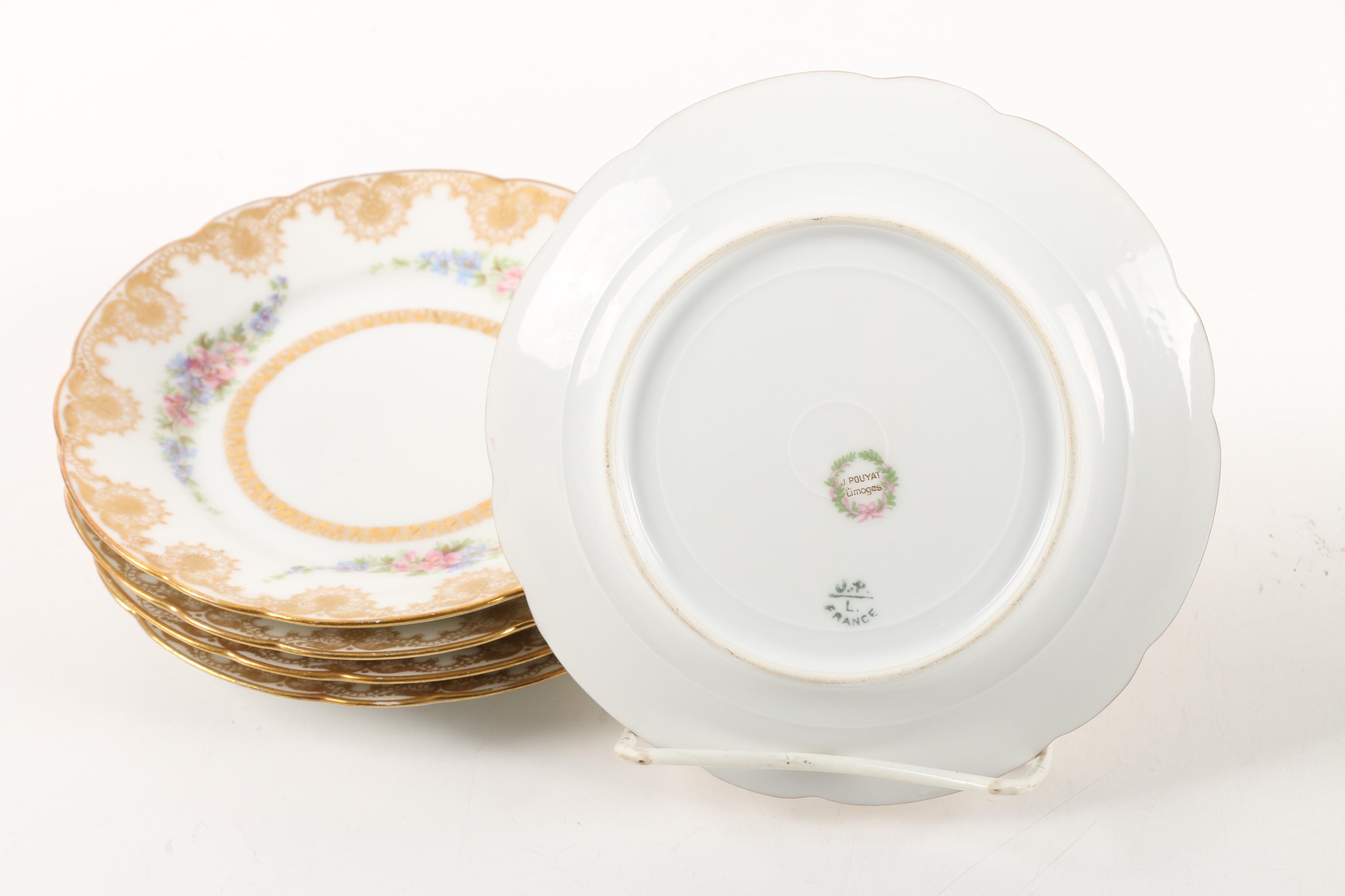 J. Pouyat, Theodore Haviland and T&V Limoges Tableware Early 1900s