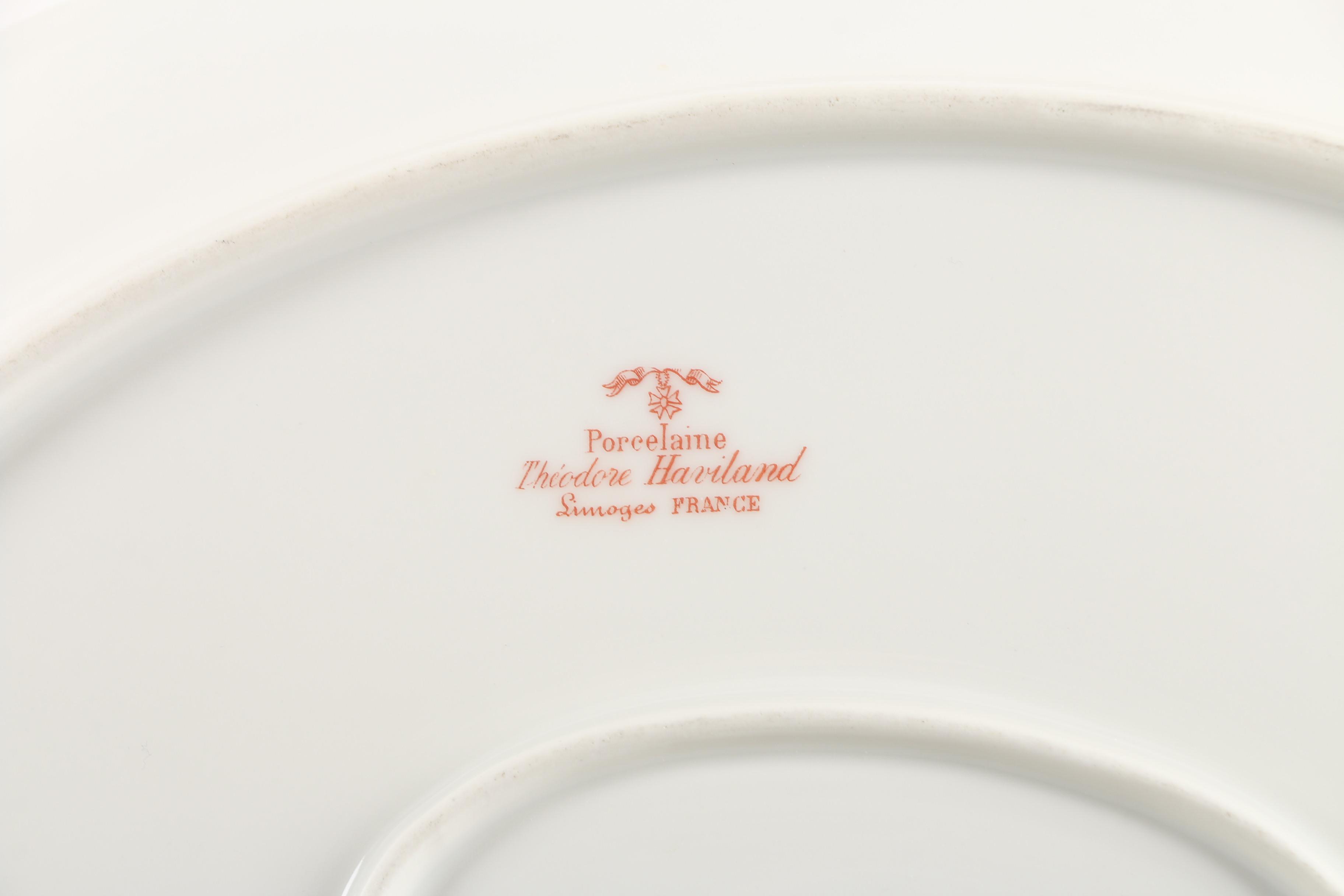 J. Pouyat, Theodore Haviland and T&V Limoges Tableware Early 1900s