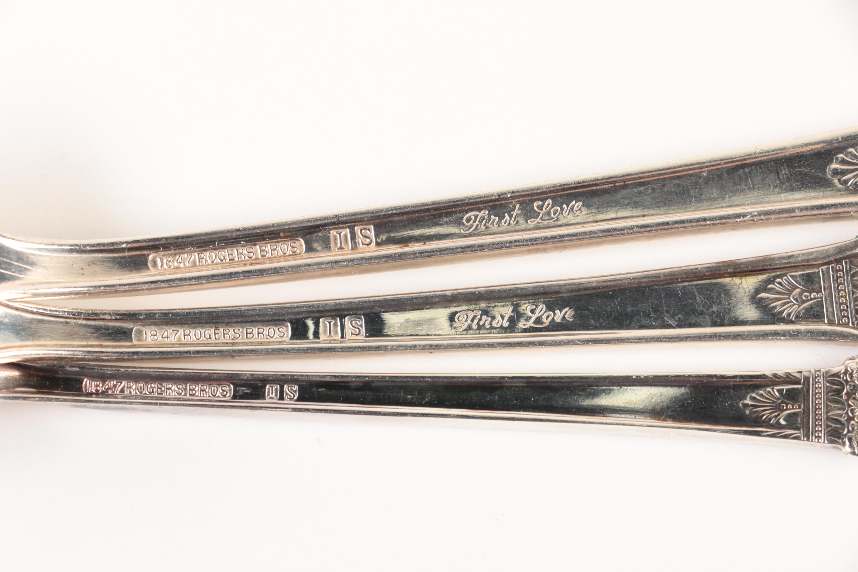 1847 Rogers Bros. "First Love" Silver-Plated Flatware Set
