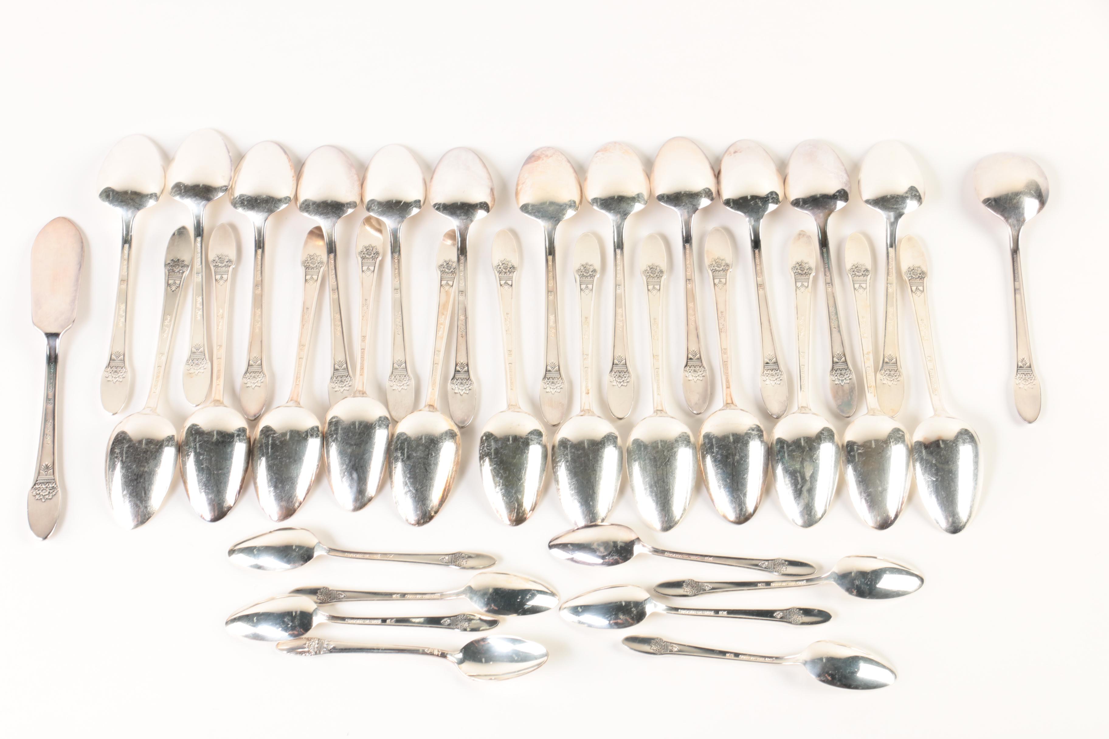 1847 Rogers Bros. "First Love" Silver-Plated Flatware Set