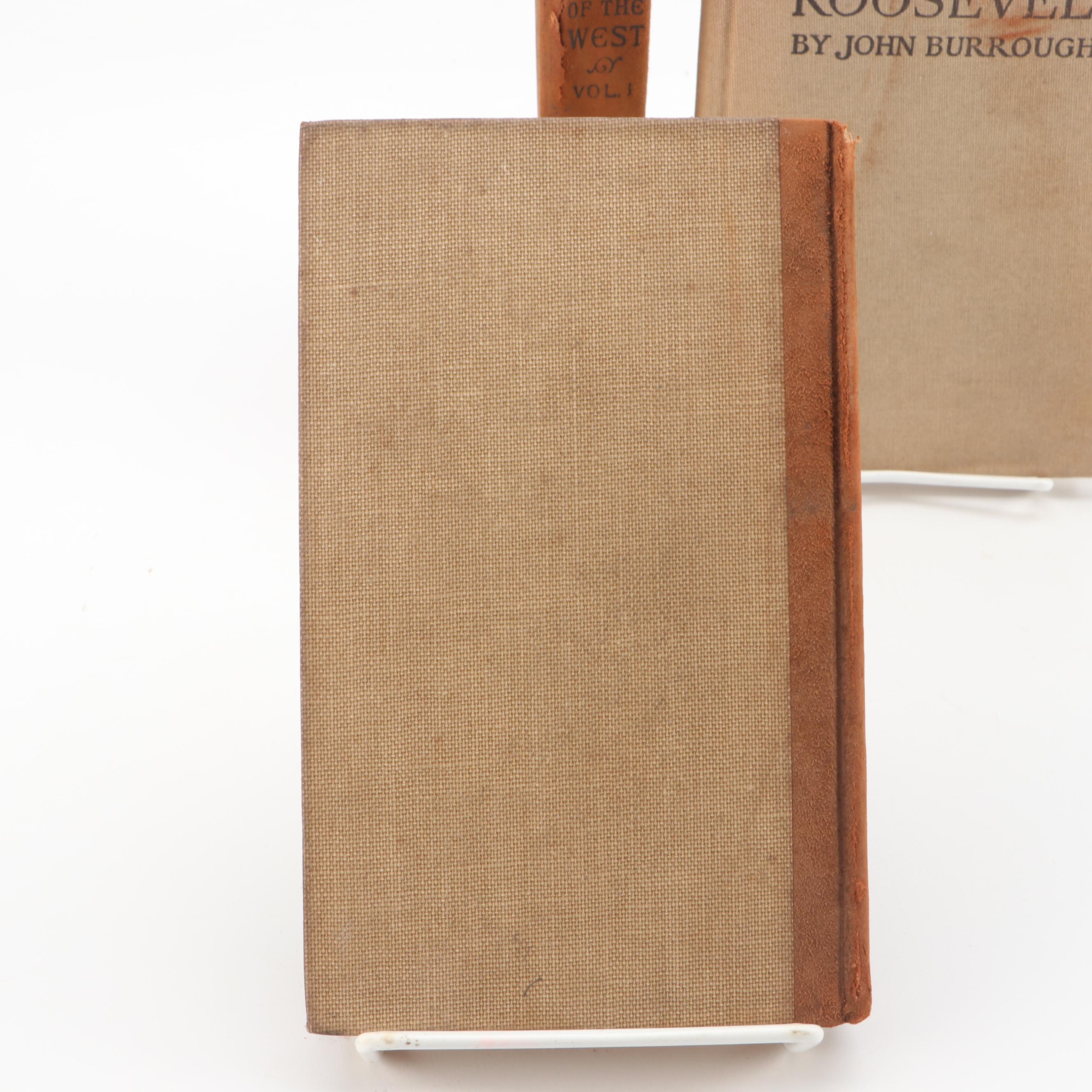 1907 "Hunting Tales of the West", Volumes One -Three , by Theodore Roosevelt