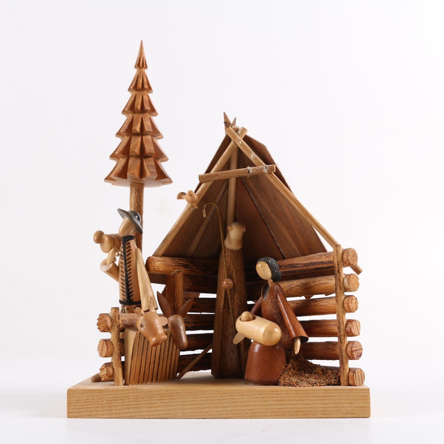 Wooden Nativity Figurine
