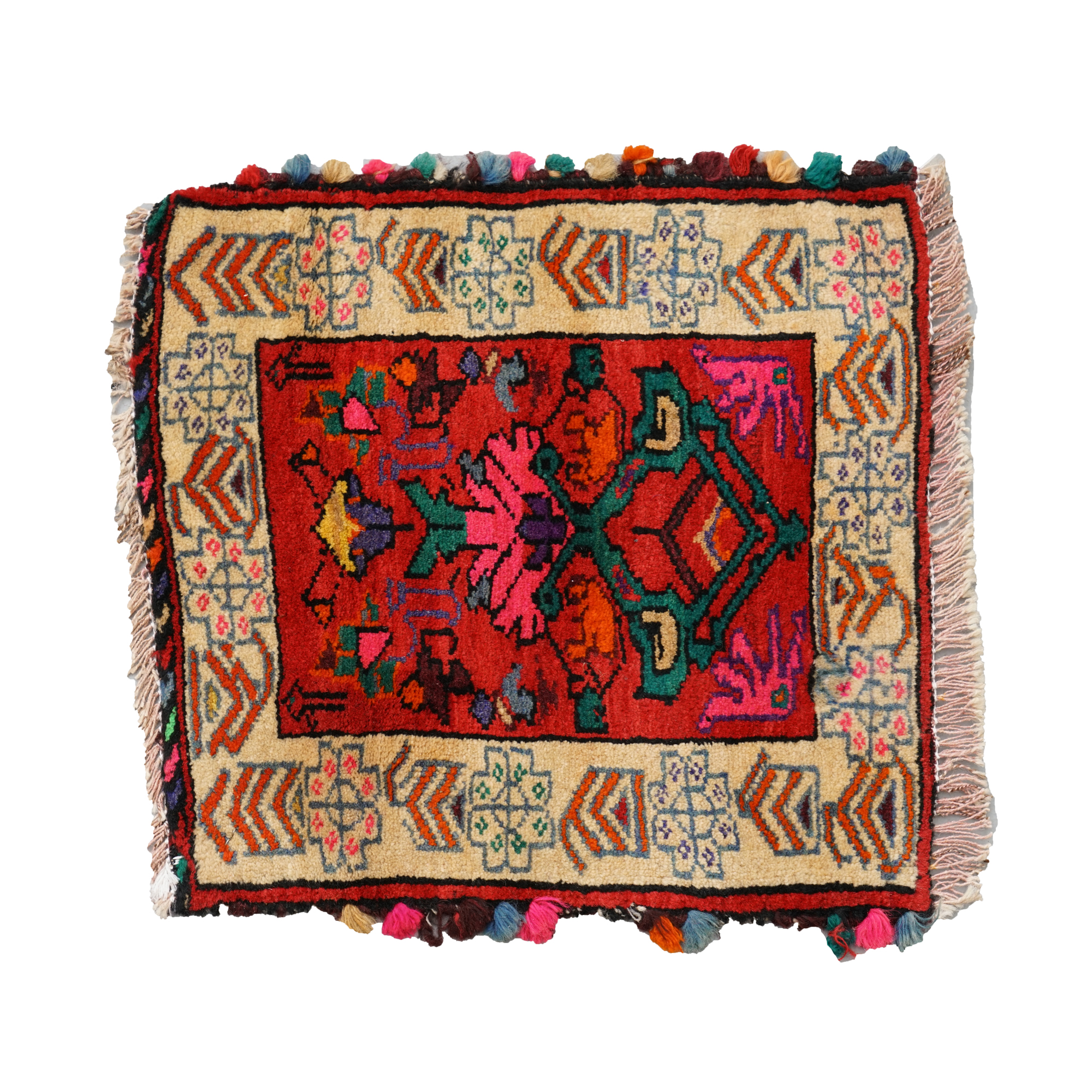 Hand-Knotted Wool Accent Rug