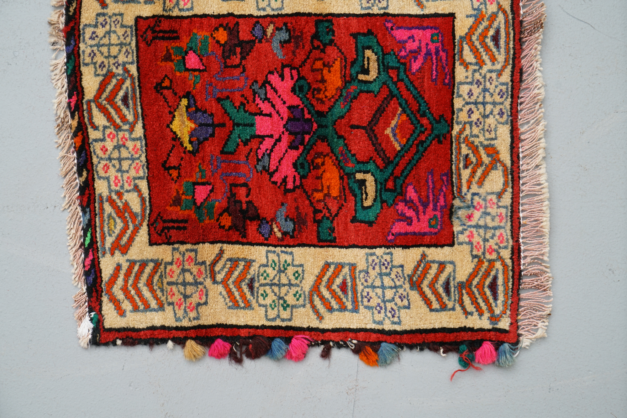 Hand-Knotted Wool Accent Rug