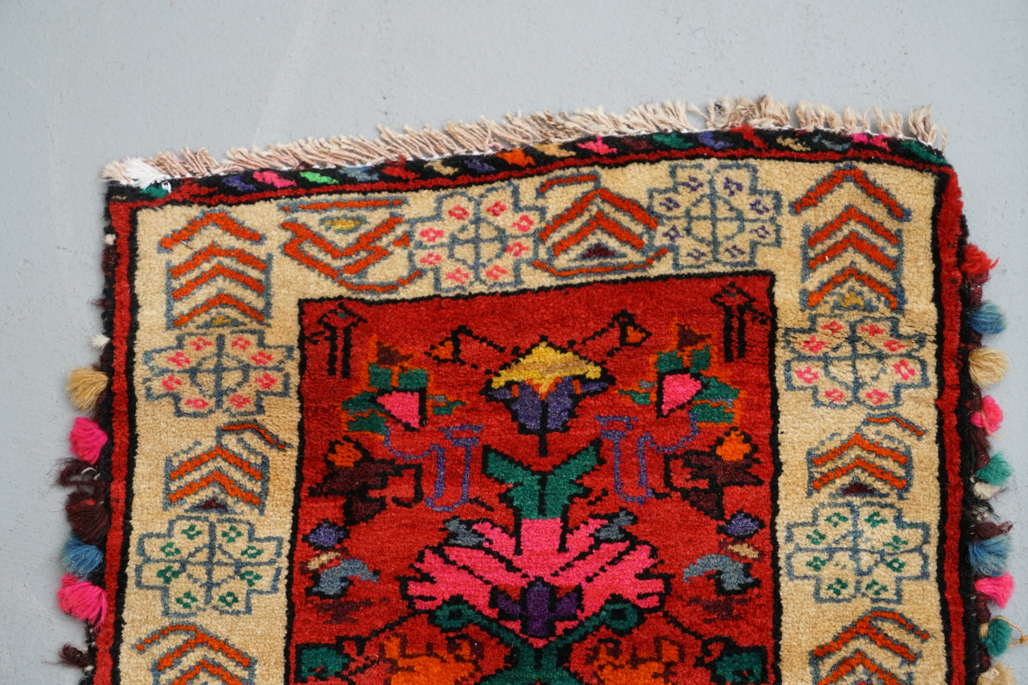 Hand-Knotted Wool Accent Rug