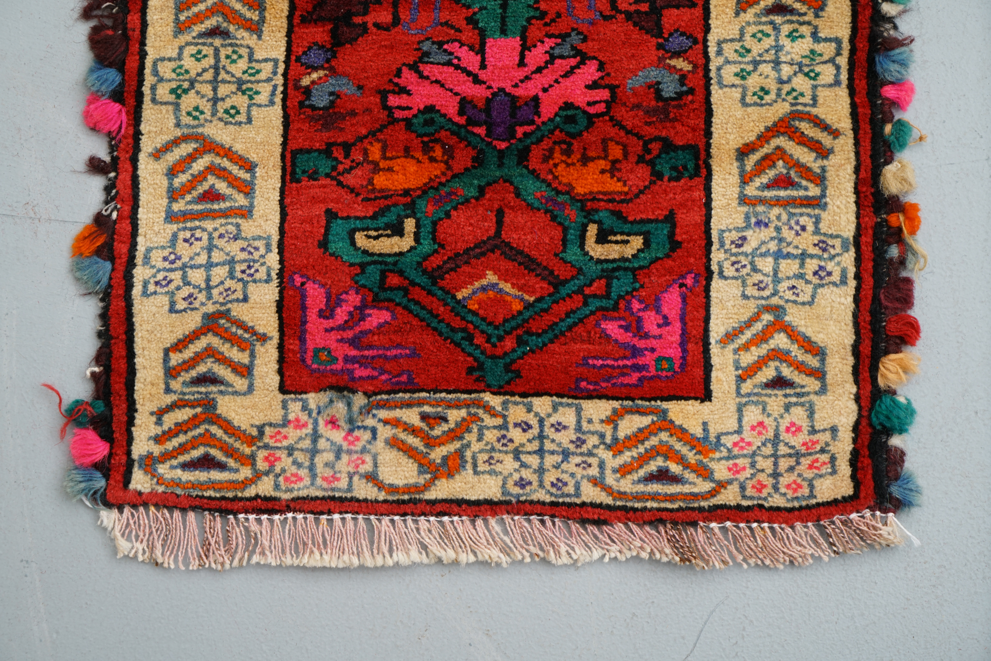 Hand-Knotted Wool Accent Rug