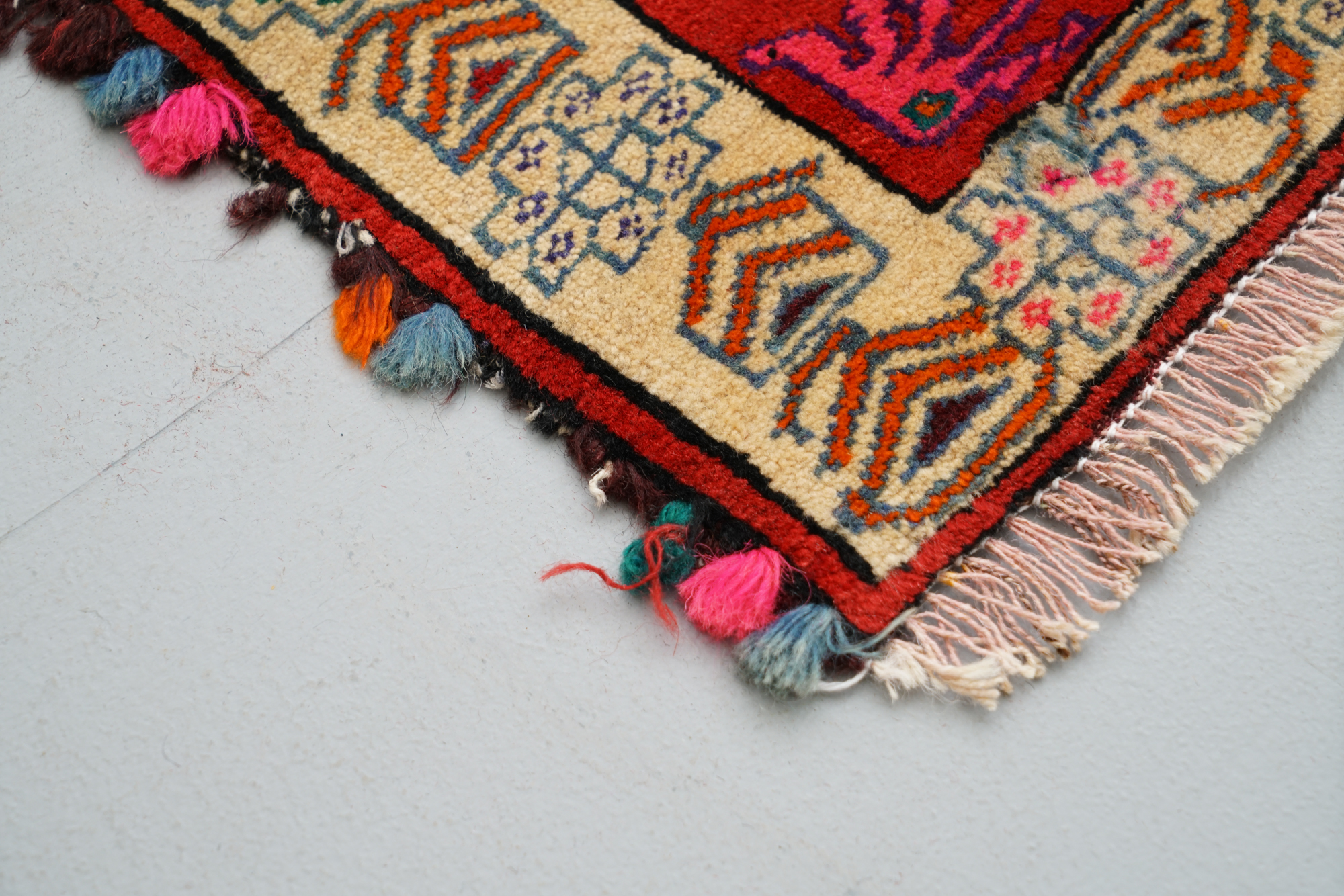 Hand-Knotted Wool Accent Rug