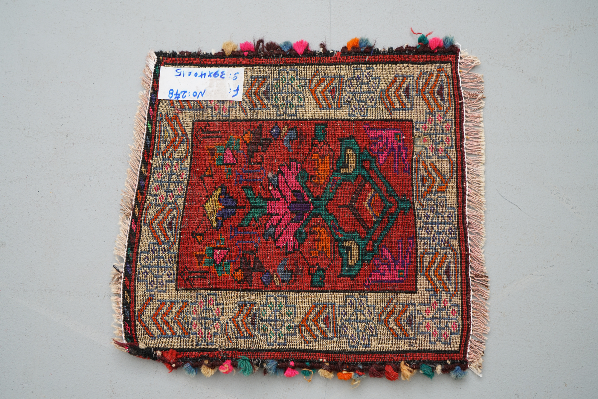 Hand-Knotted Wool Accent Rug