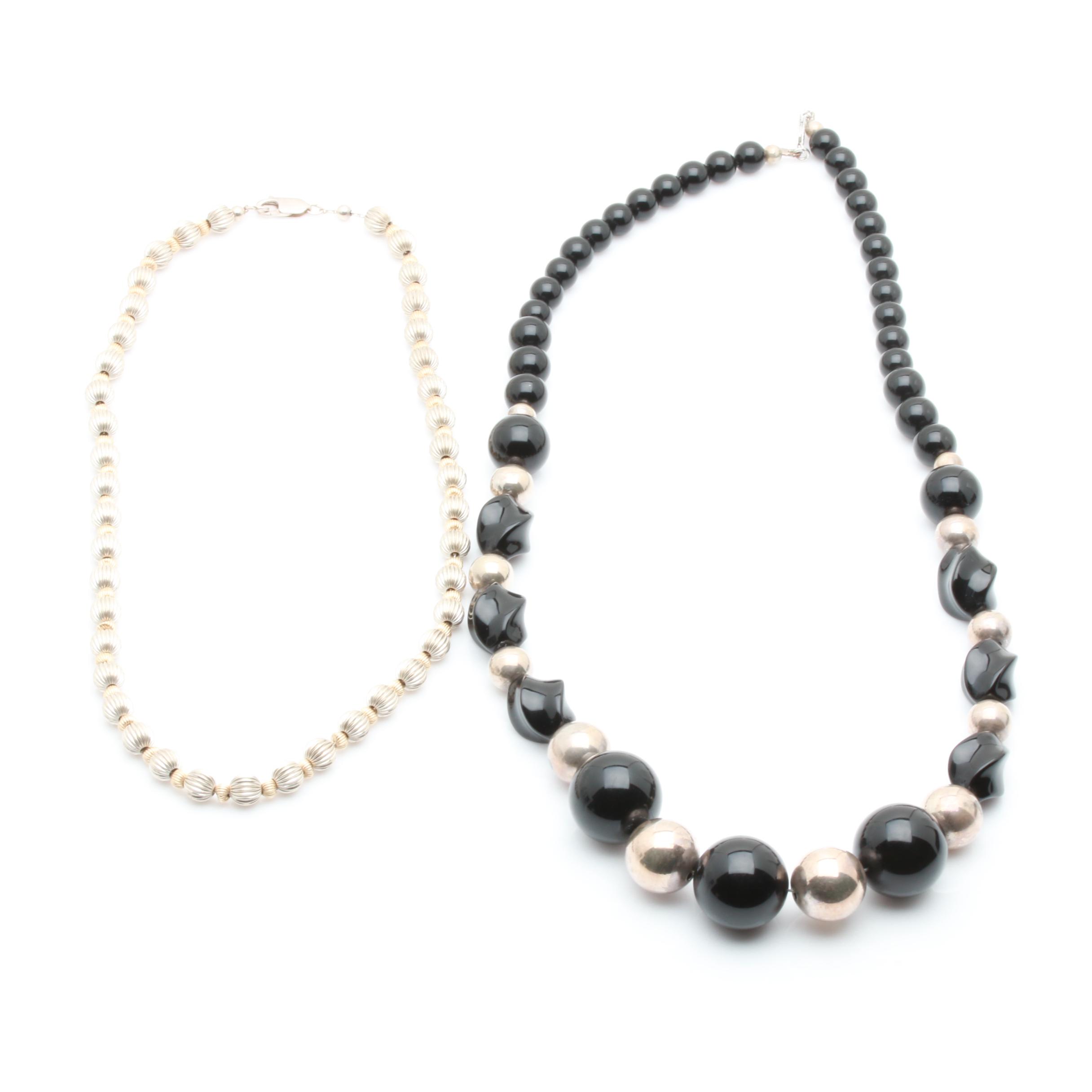 Sterling Silver Gemstone Jewelry Including Black Onyx