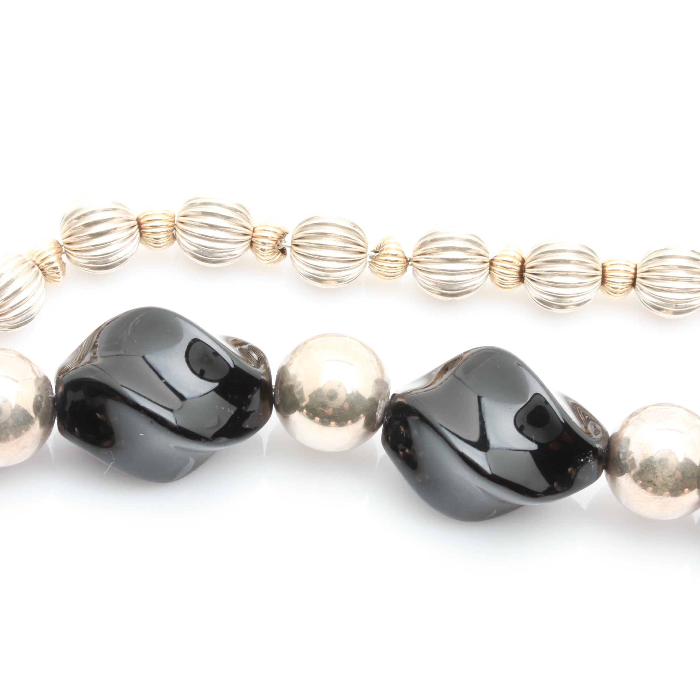 Sterling Silver Gemstone Jewelry Including Black Onyx