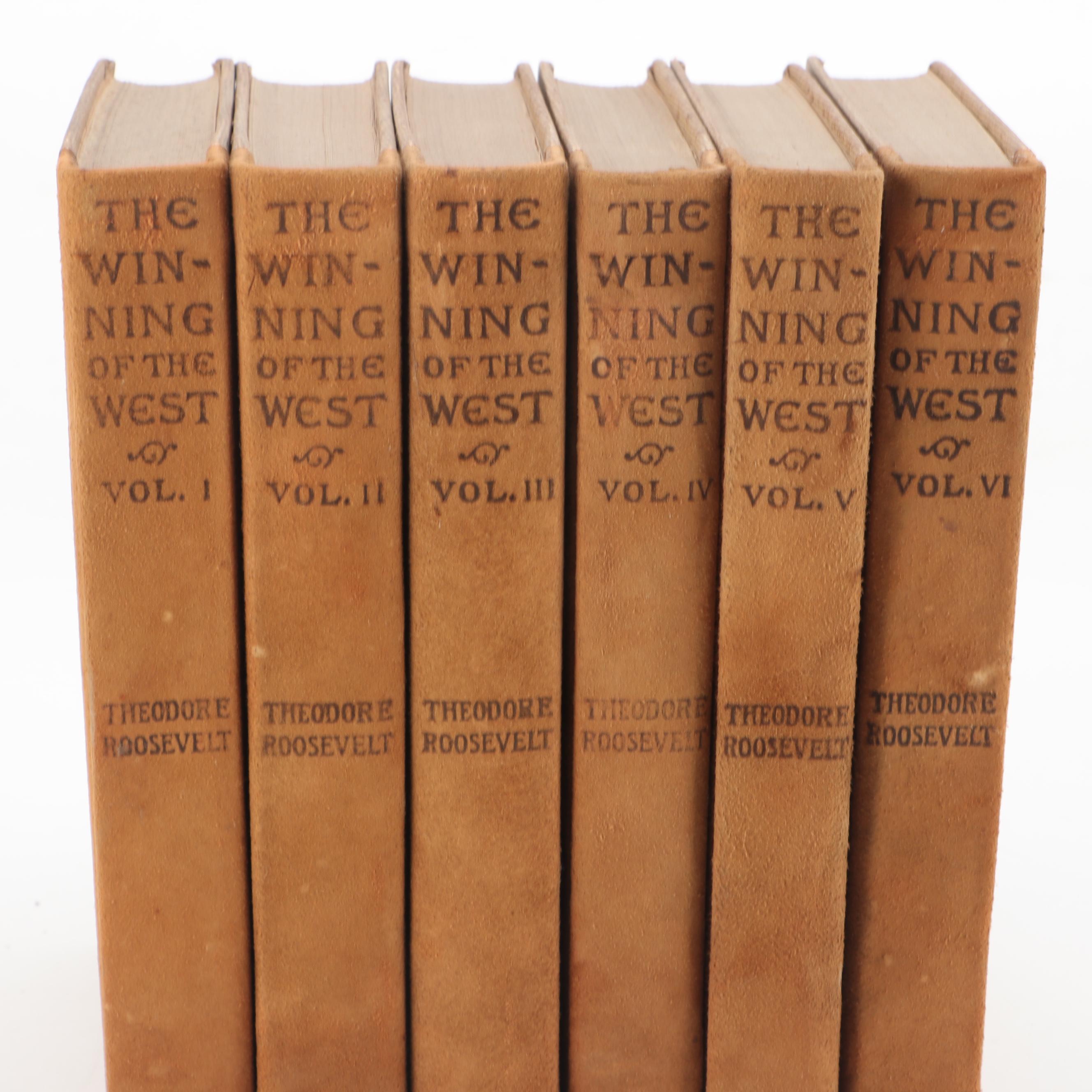 1905 Six Volume "The Winning of the West" by Theodore Roosevelt