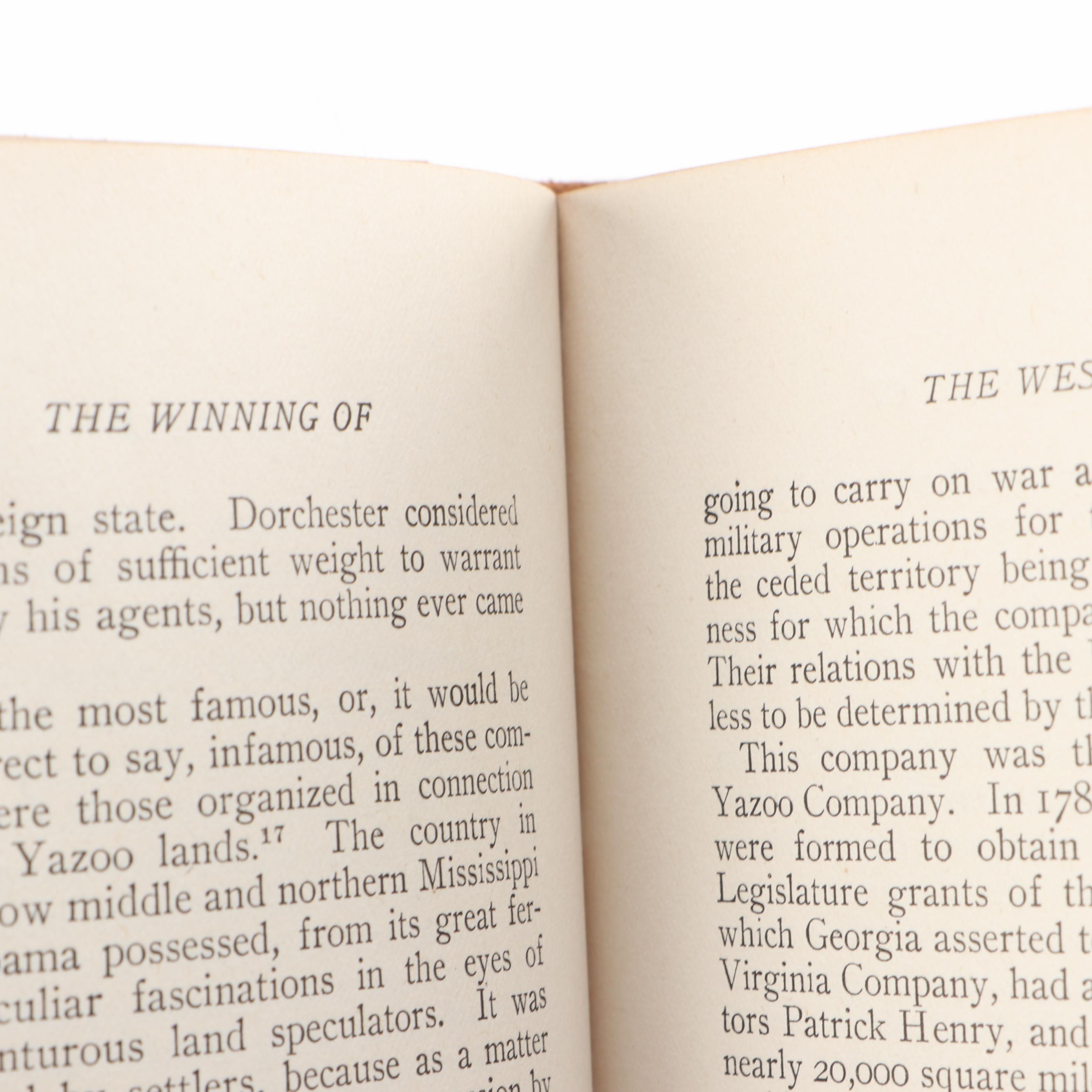 1905 Six Volume "The Winning of the West" by Theodore Roosevelt