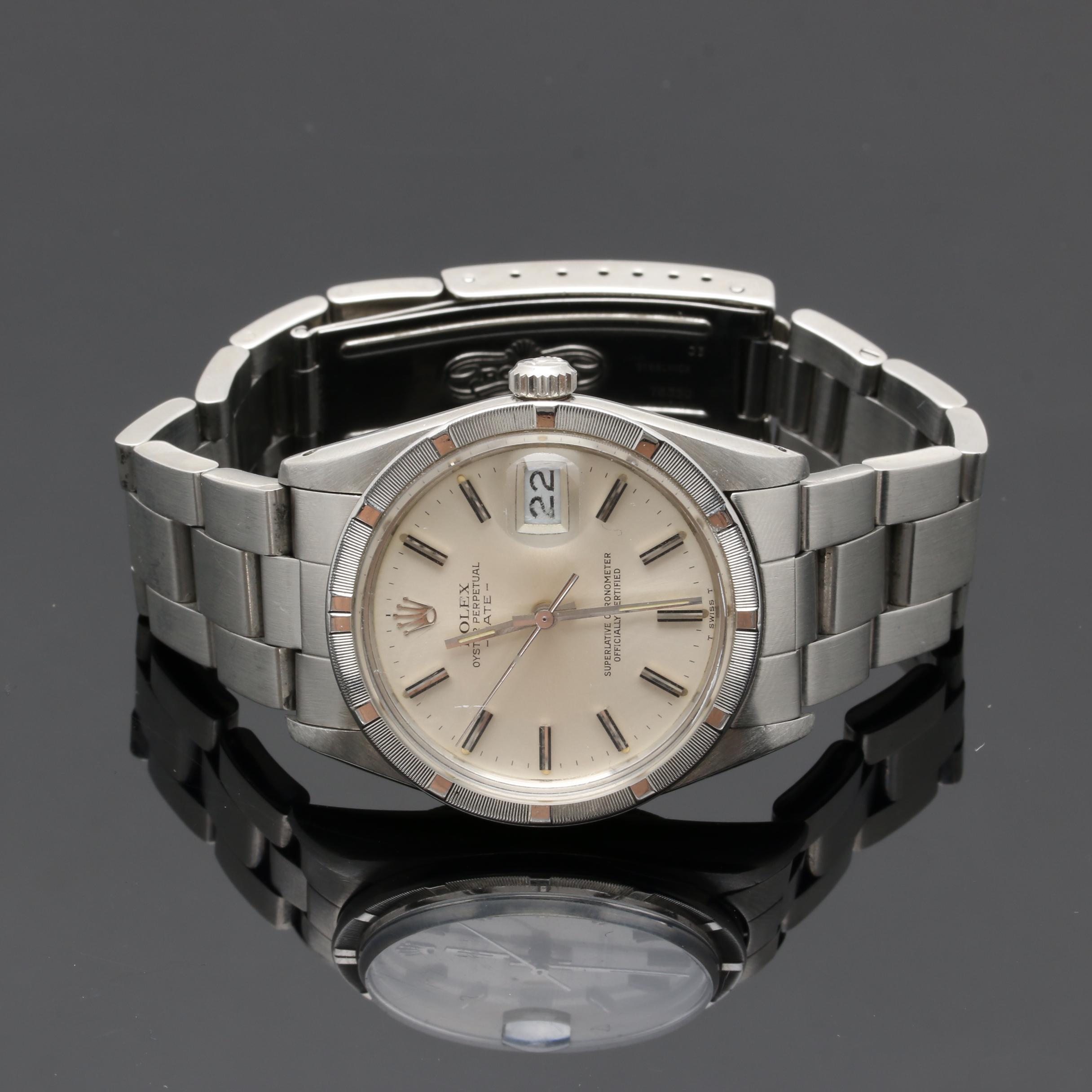 Circa 1984 Rolex Oyster Perpetual Date Stainless Steel Watch