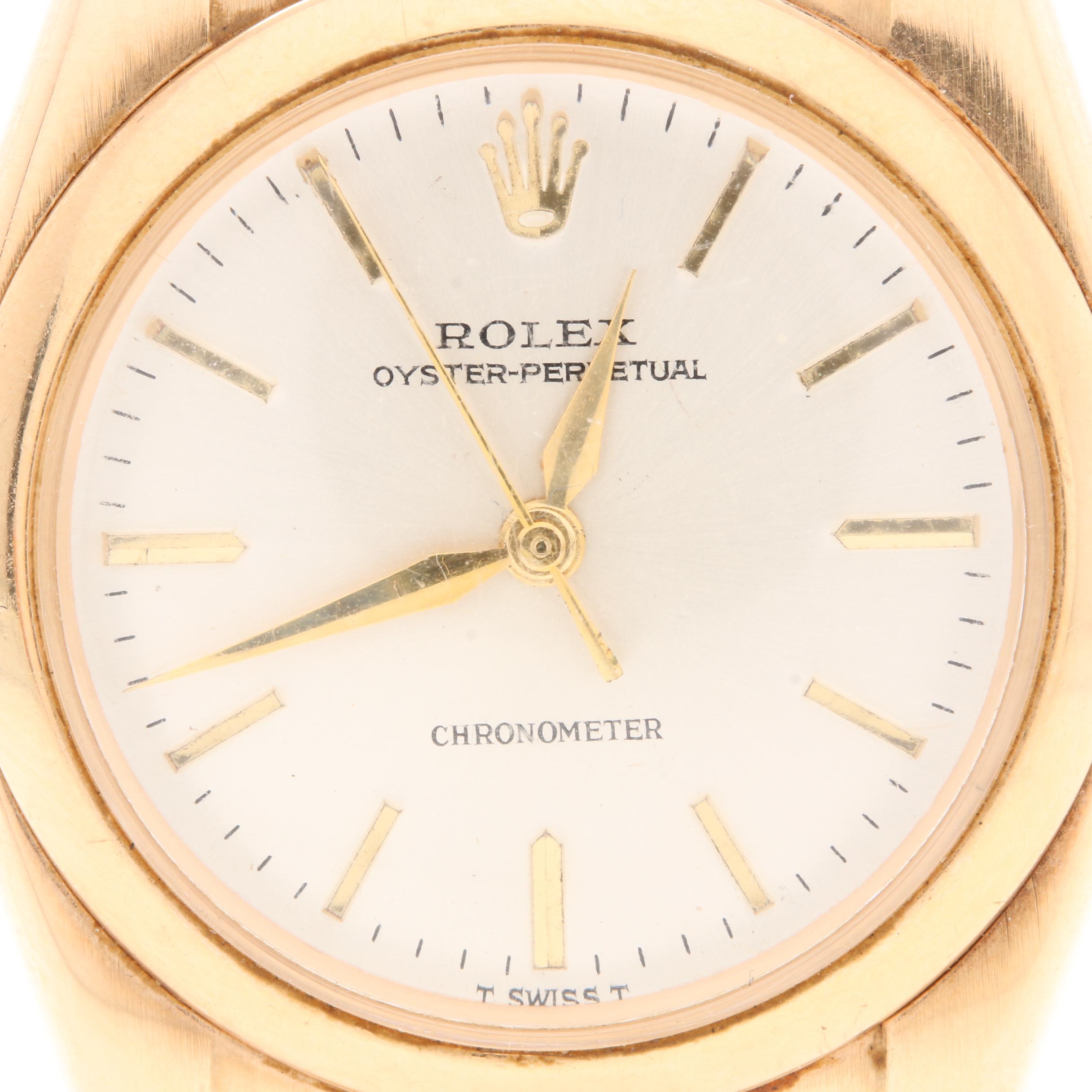 Rolex Oyster Chronometer 14K Yellow Gold Watch with Speidel Bracelet