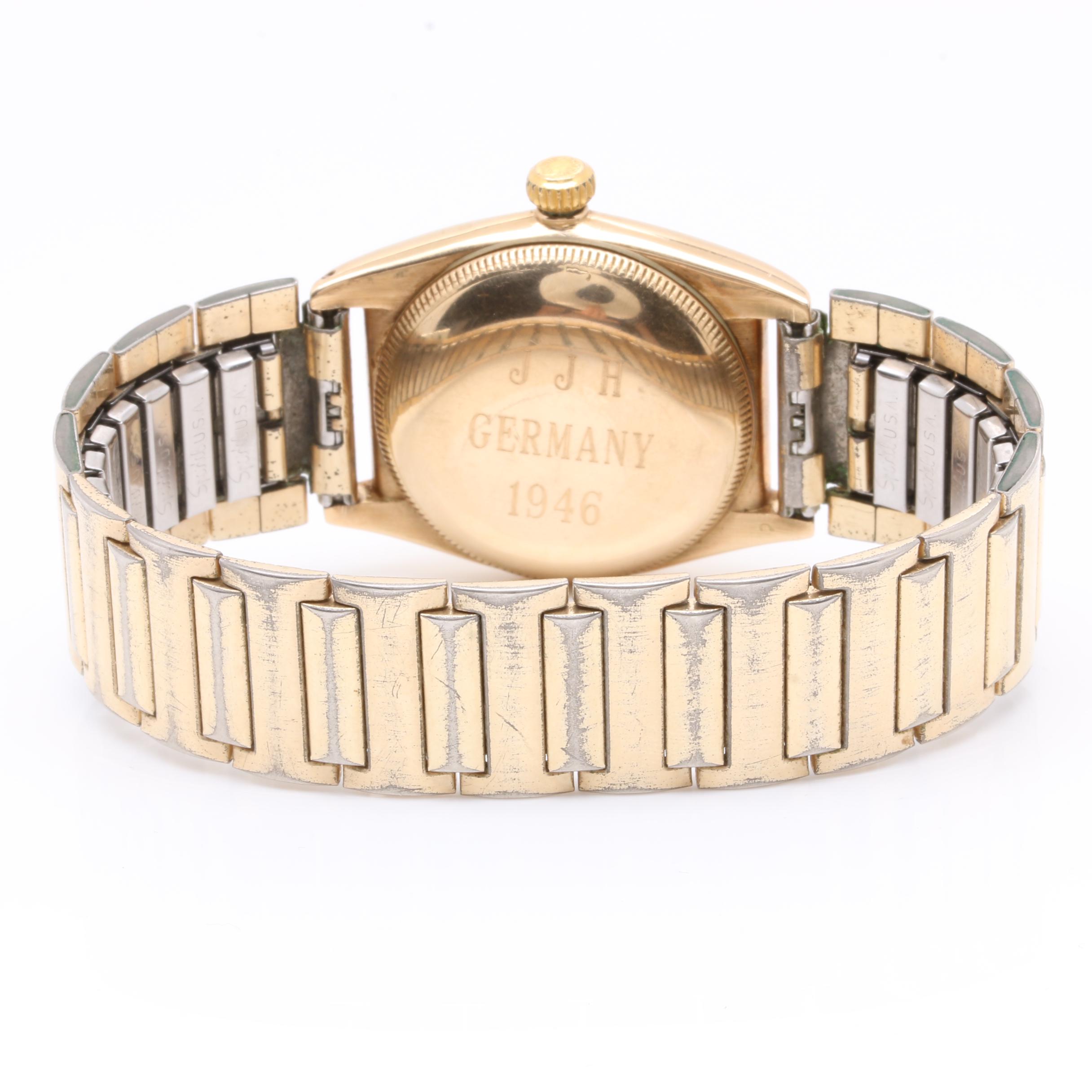 Rolex Oyster Chronometer 14K Yellow Gold Watch with Speidel Bracelet