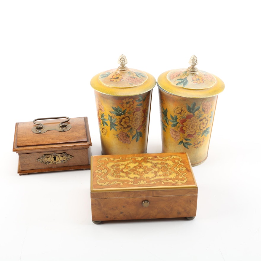 Decorative Containers and Boxes including Reuge