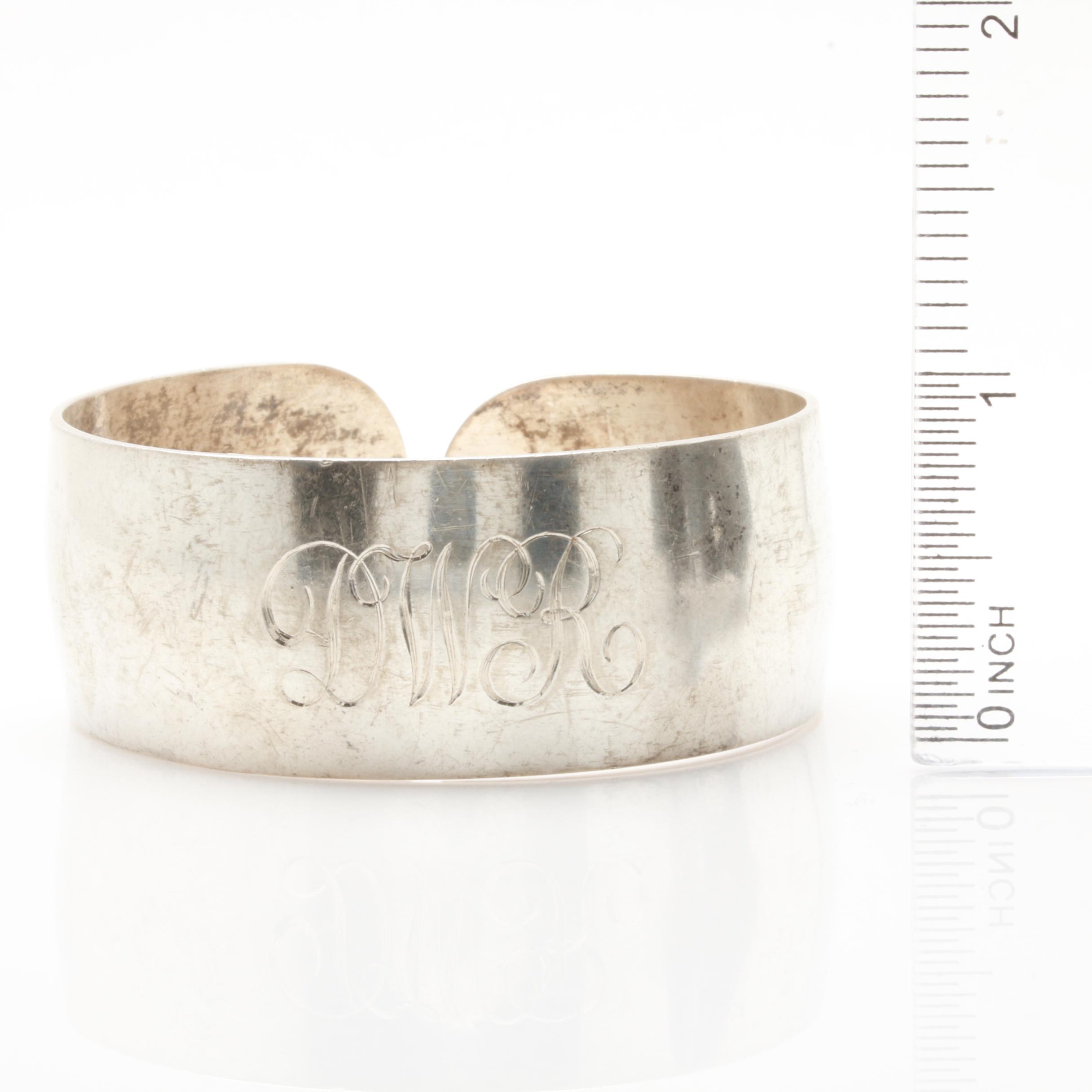 S. Kirk & Son Sterling Silver Cuff Bracelet and 800 Silver Necklace