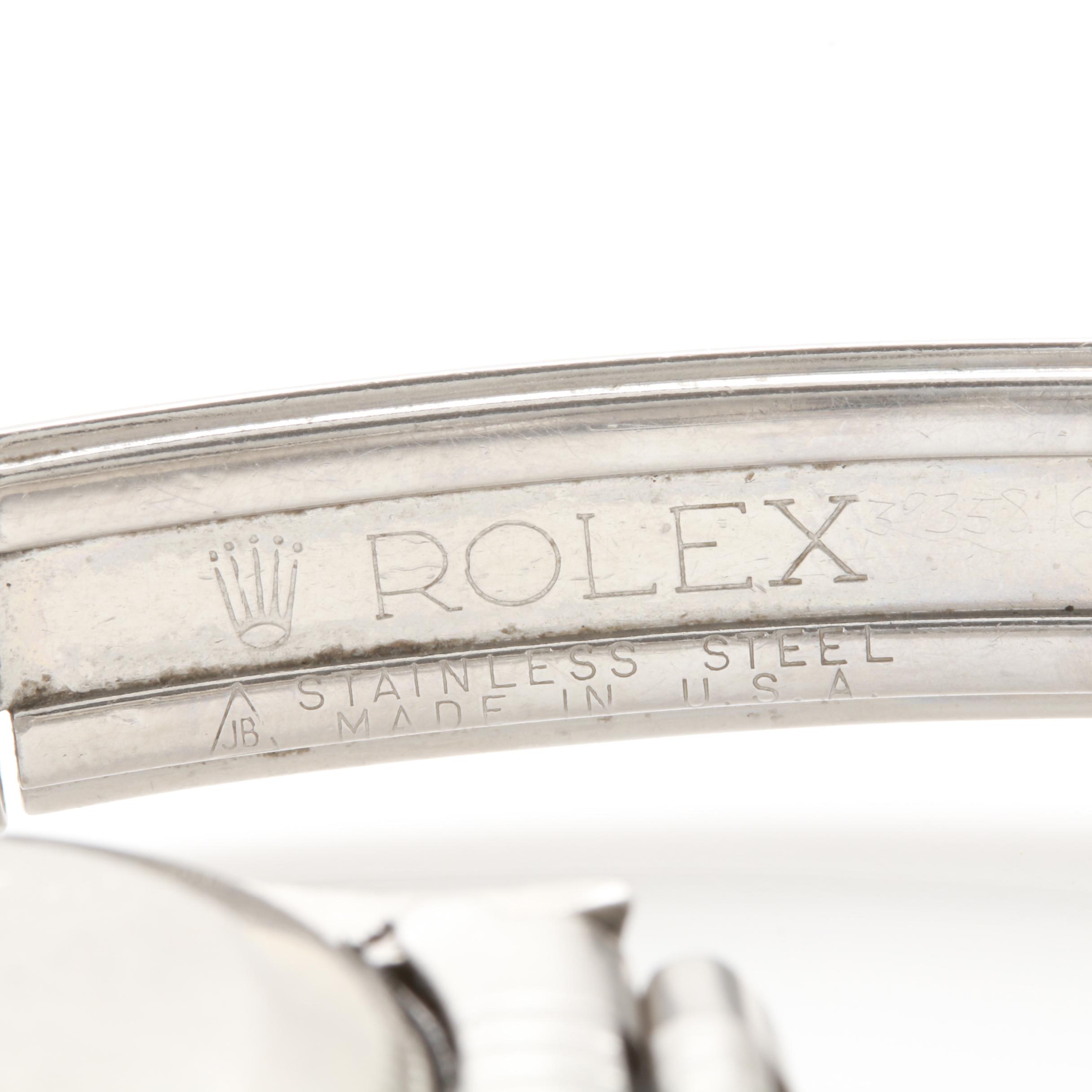 Rolex Oyster Perpetual Date Stainless Steel Watch with Date Window