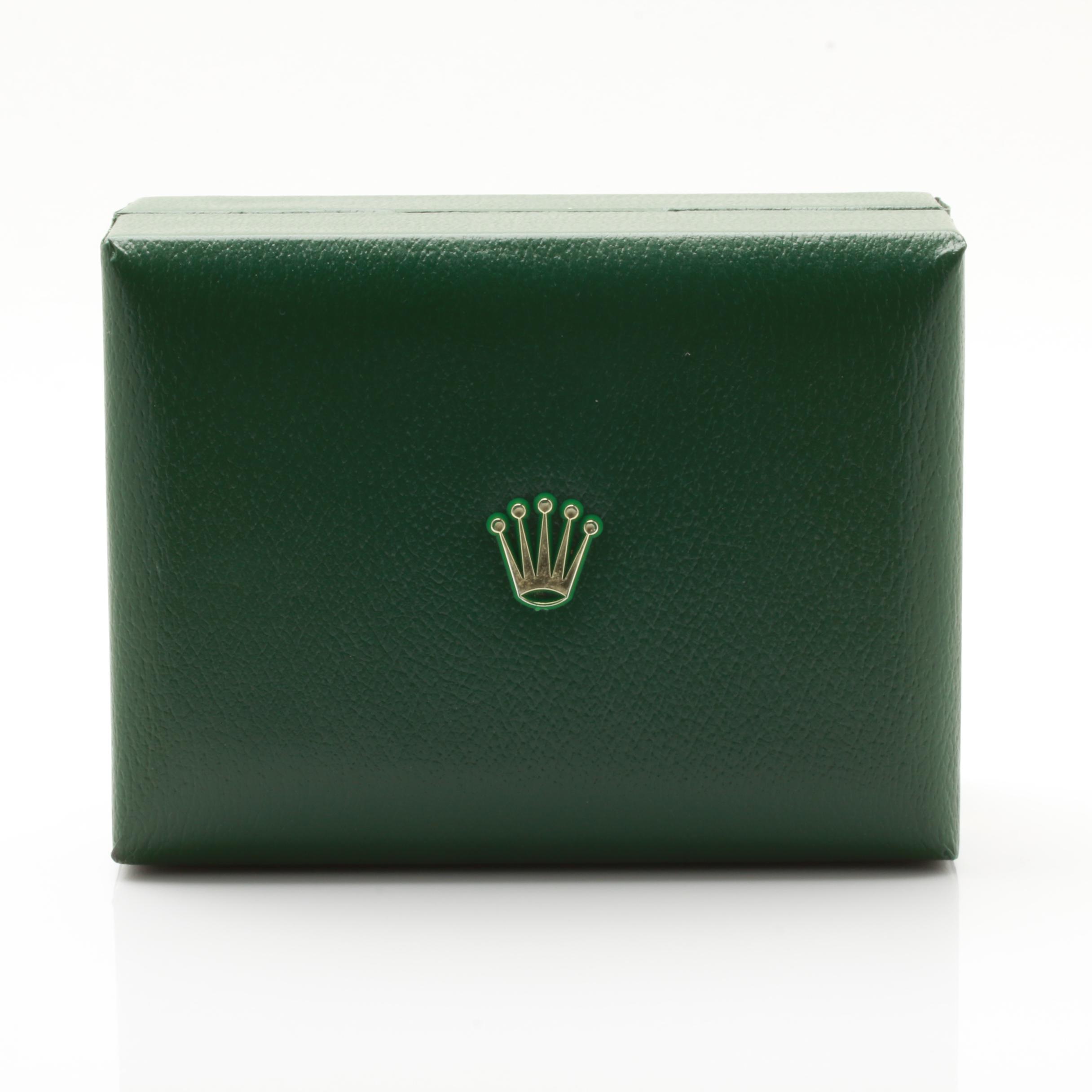 Rolex 14K Yellow Gold Watch with Brown Leather Strap