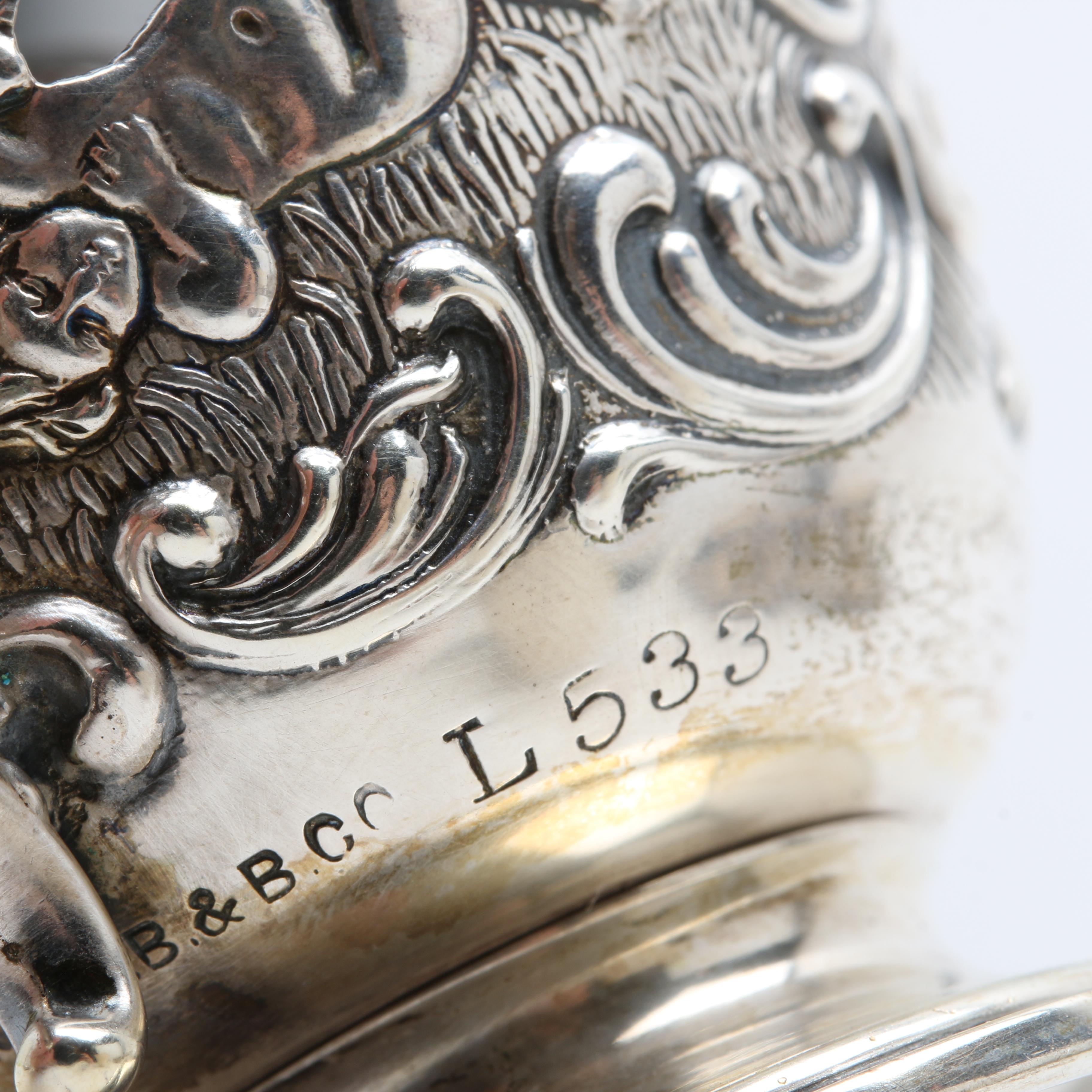 Bailey, Banks and Biddle Sterling Demitasse Cups with Lenox Cups