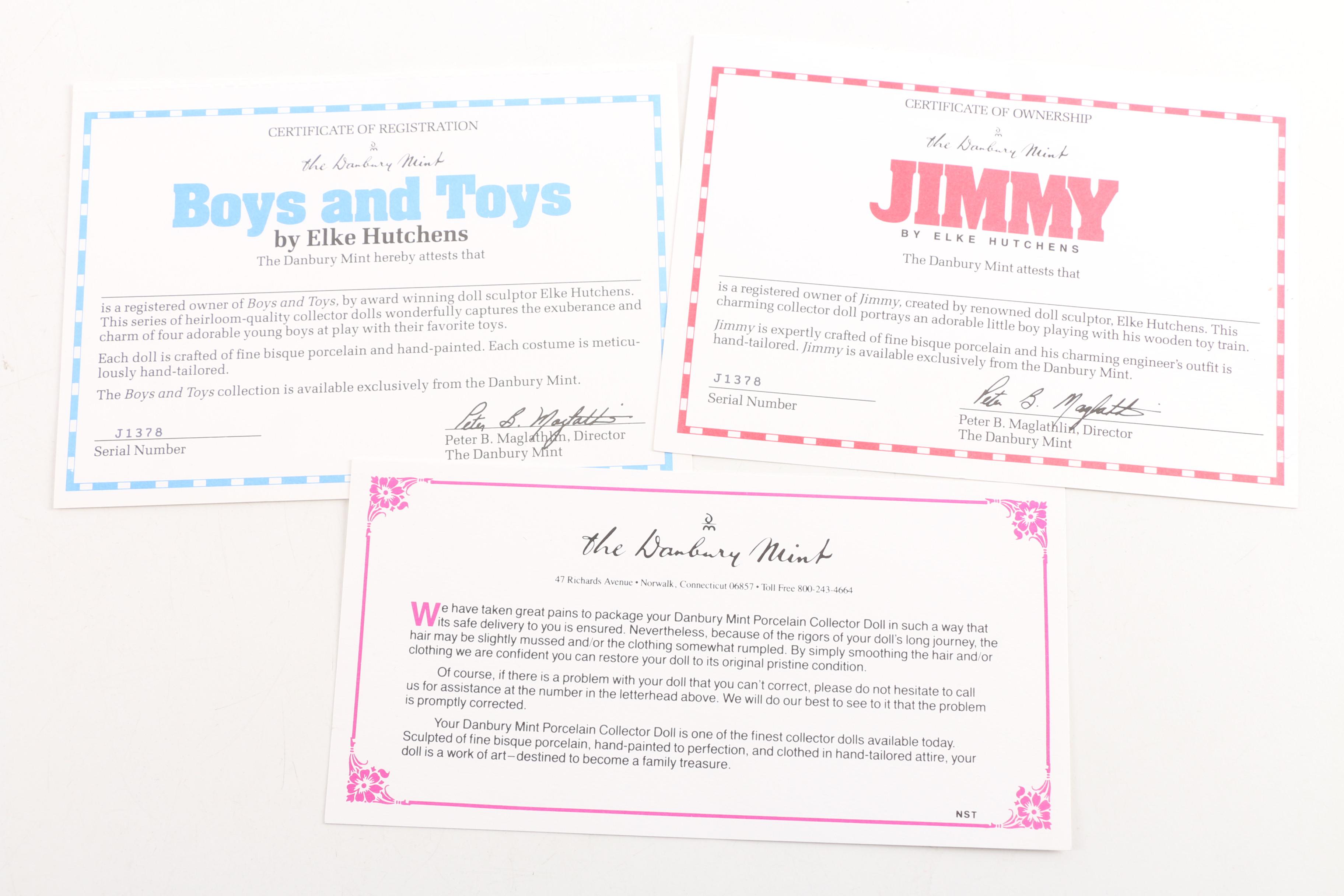 The Danbury Mint "Jimmy" Doll by Elke Hutchens