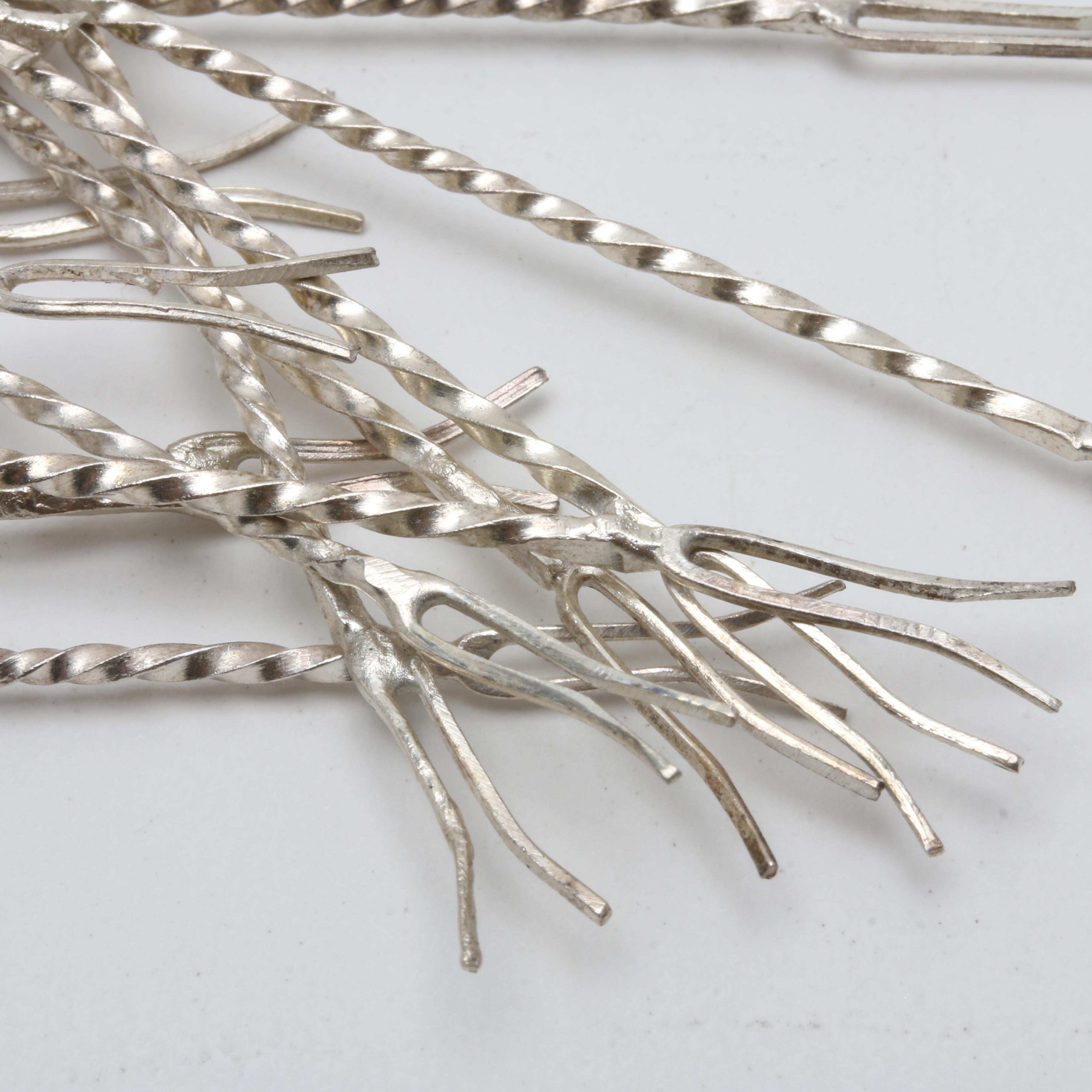 Peruvian MML Sterling Silver Llama Stand and Cocktail Picks