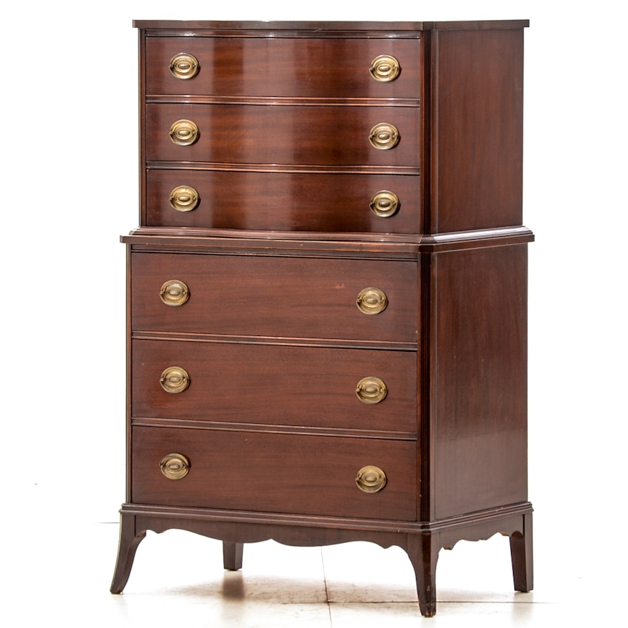 Duncan Phyfe Style Mahogany Chest of Drawers