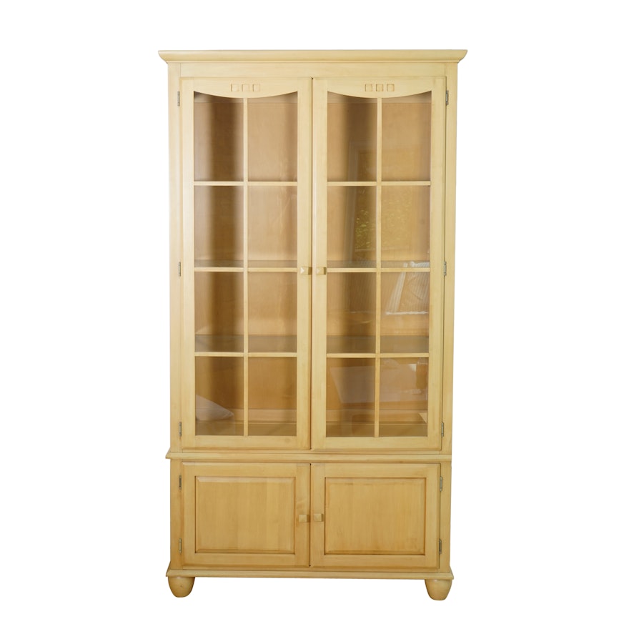 "American Dimensions" Illuminated Display Cabinet by Ethan Allen
